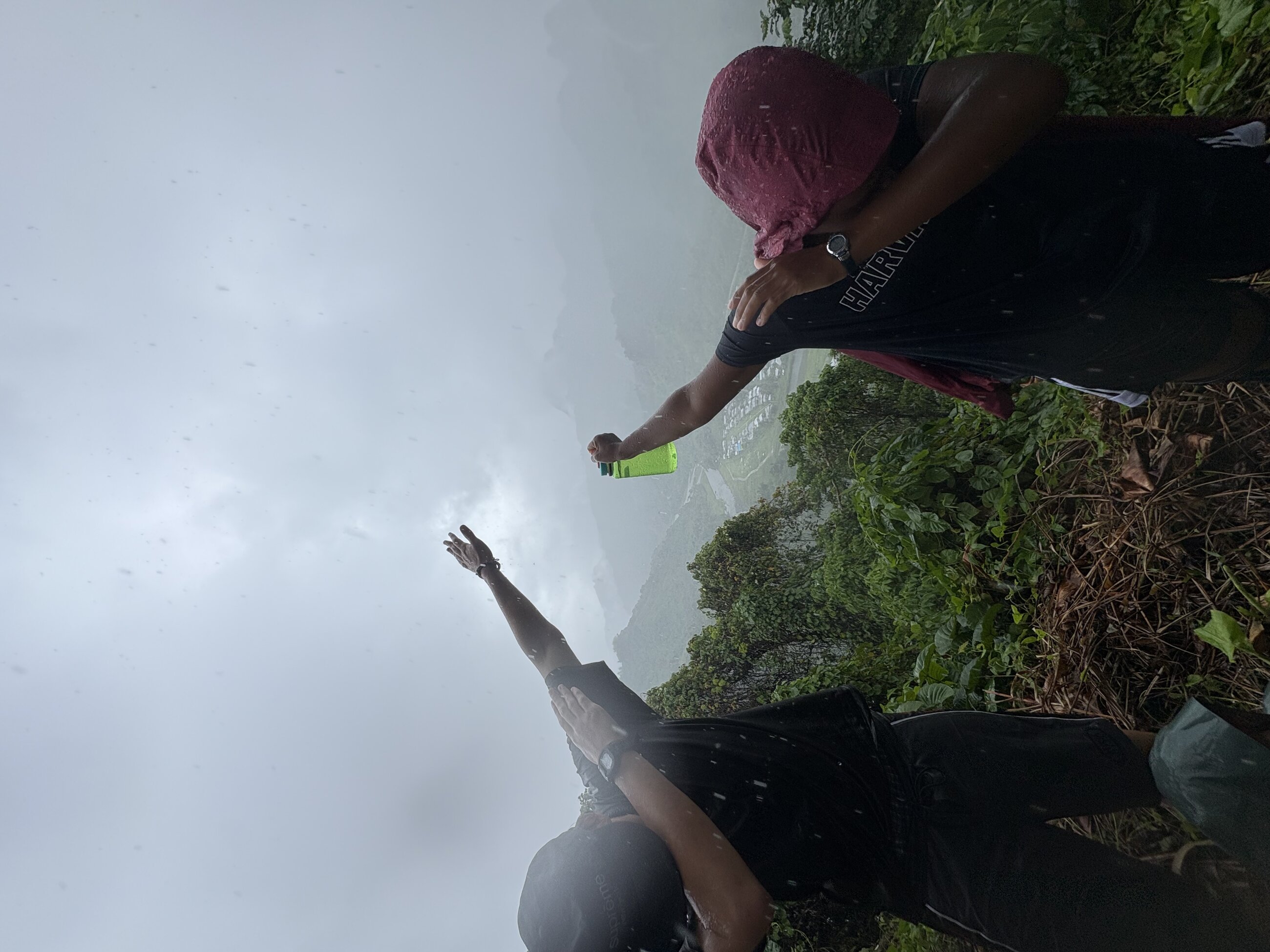 Me and Lauren dabbing after an epic hike
