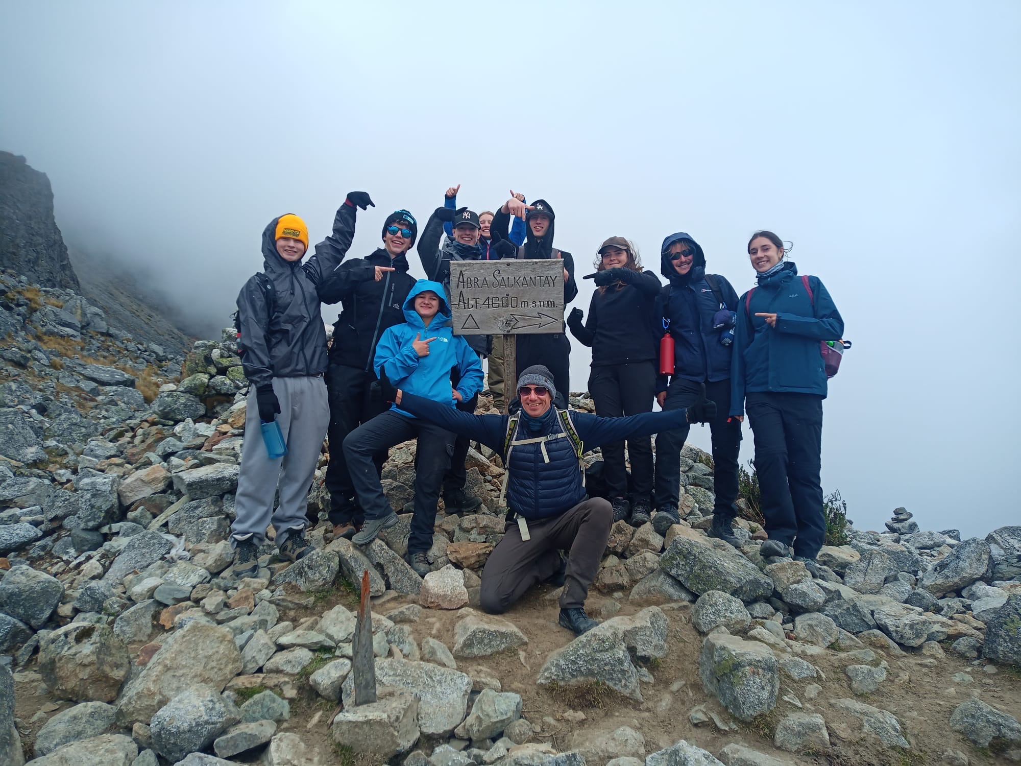 Highest point of Salkantay trek