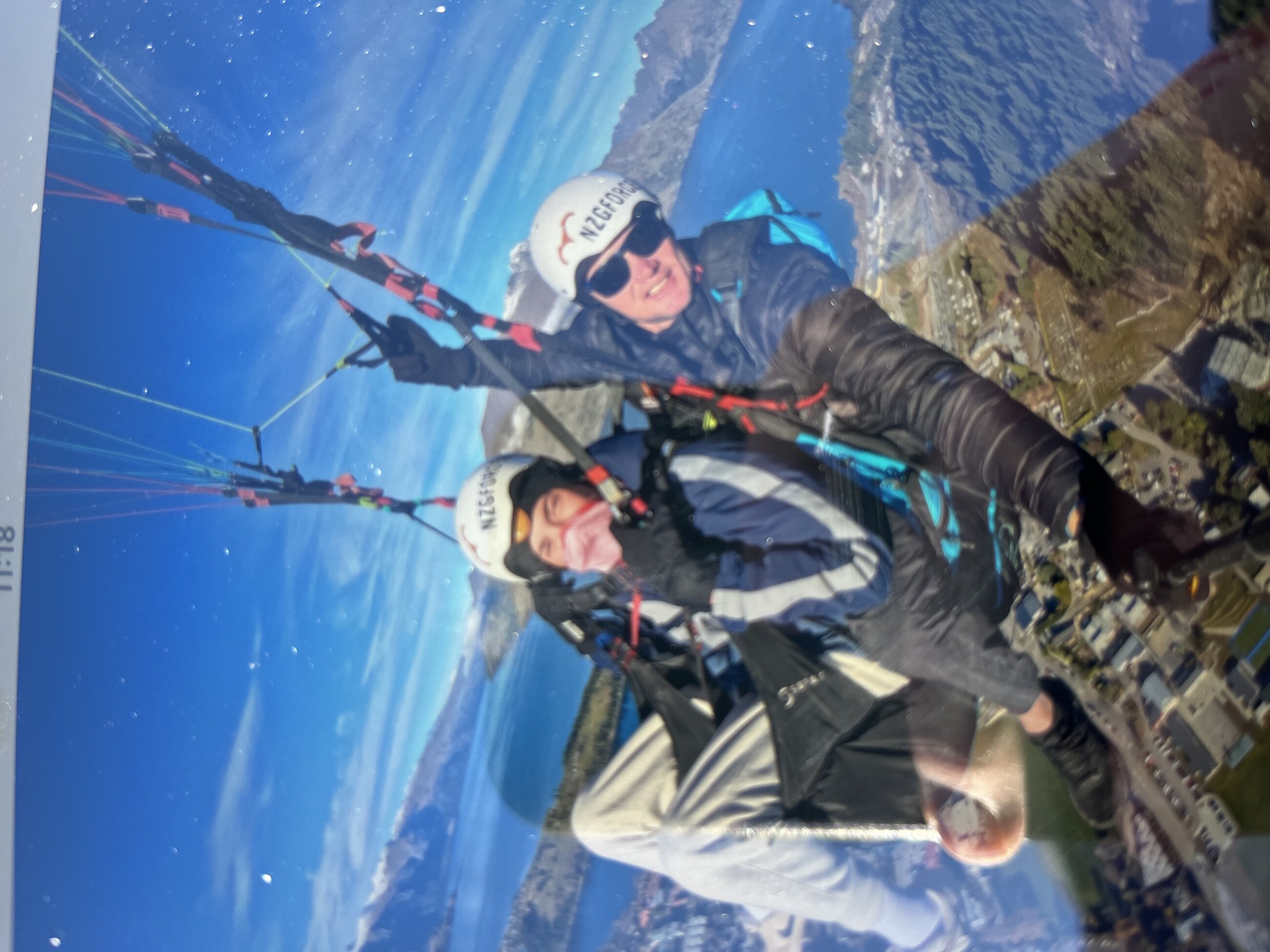 Paragliding high above the city!