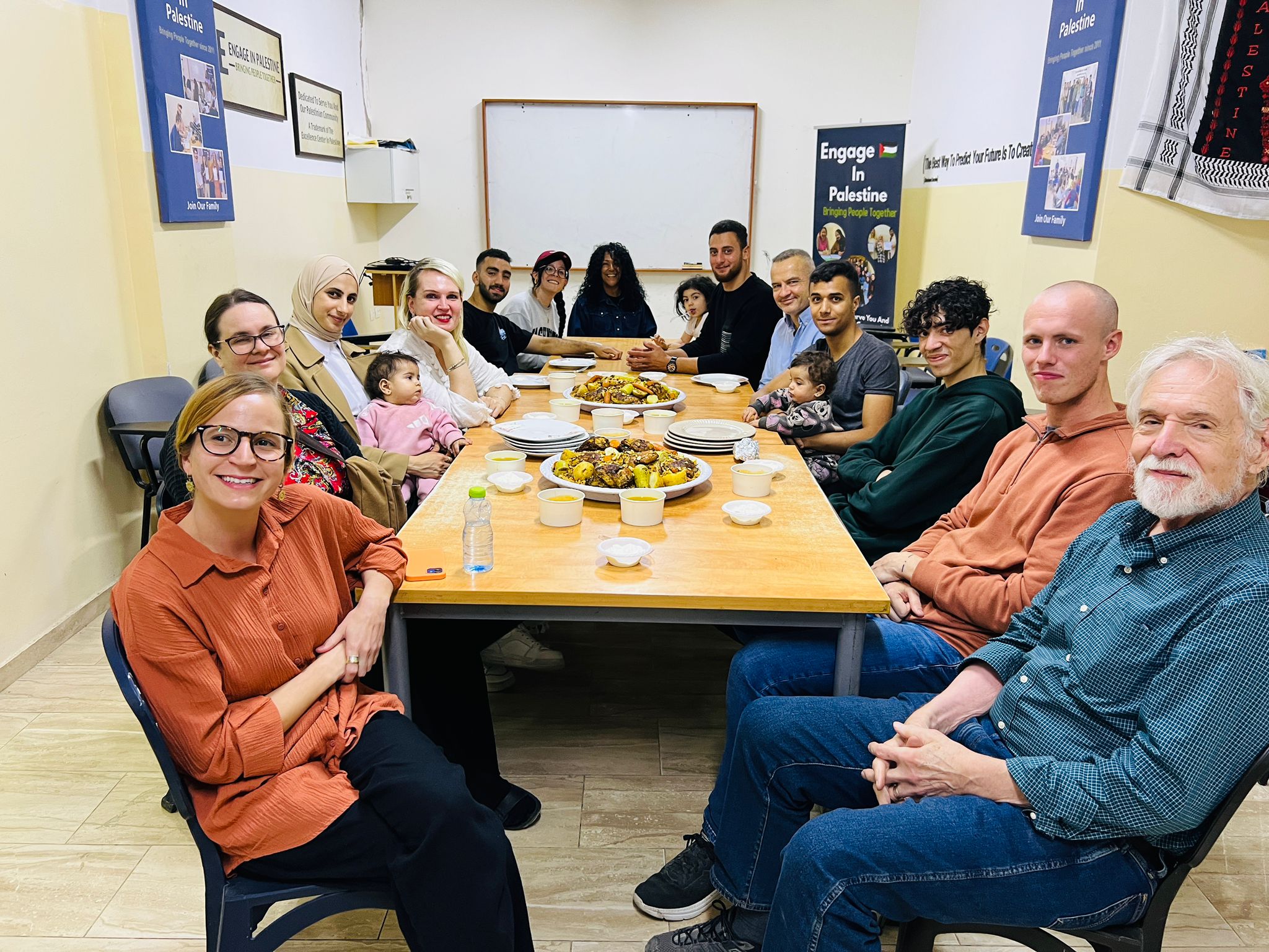 Trying some local Palestinian food after a cooking class