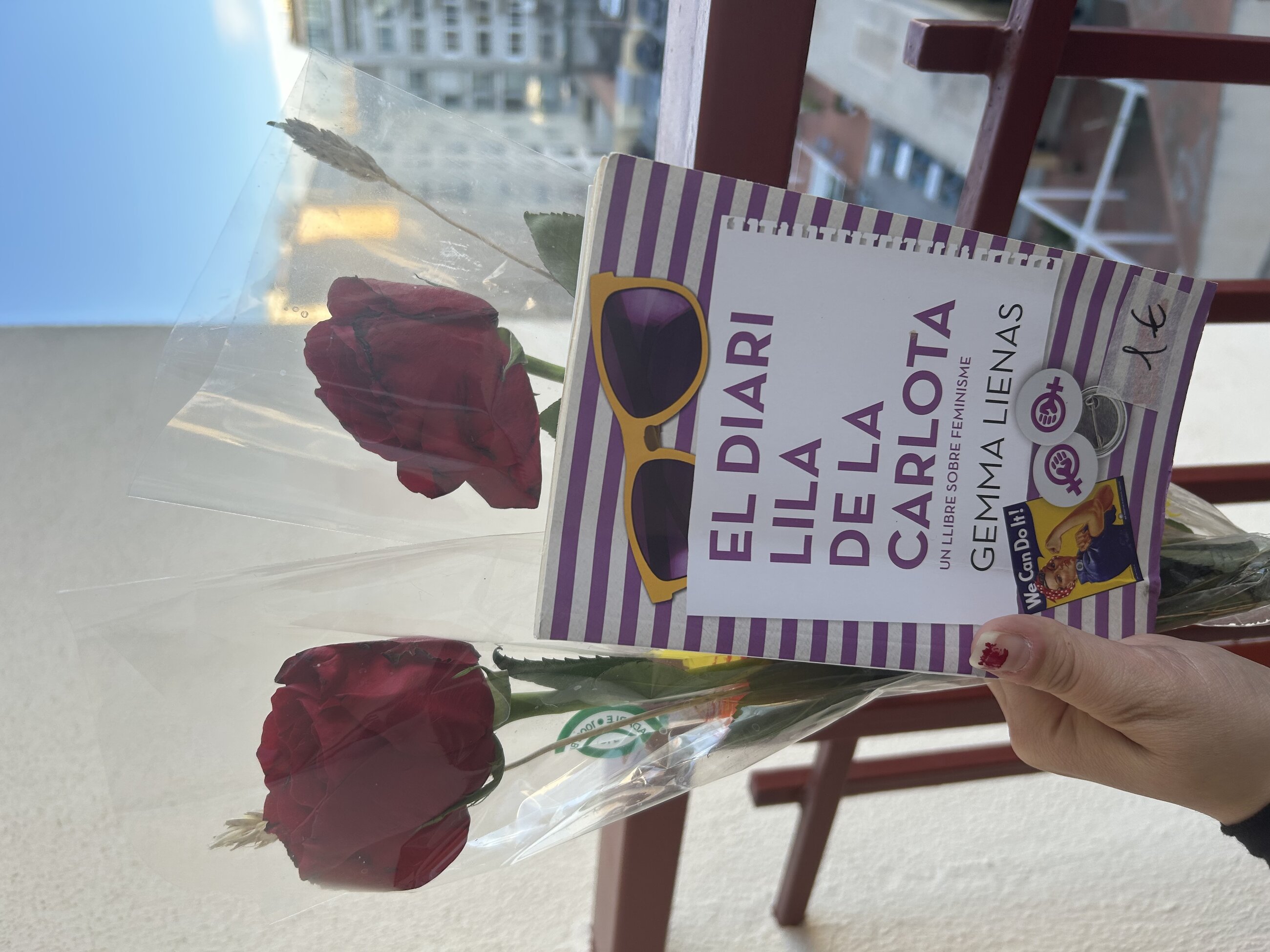 Book and Roses from Sant Jordi Day
