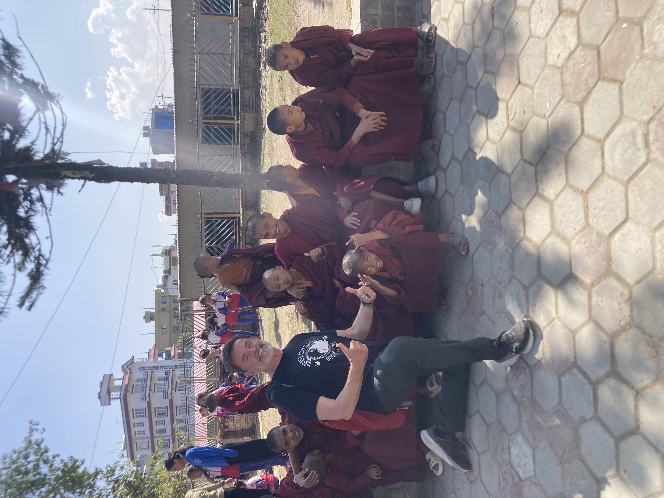 Me with some of the monks