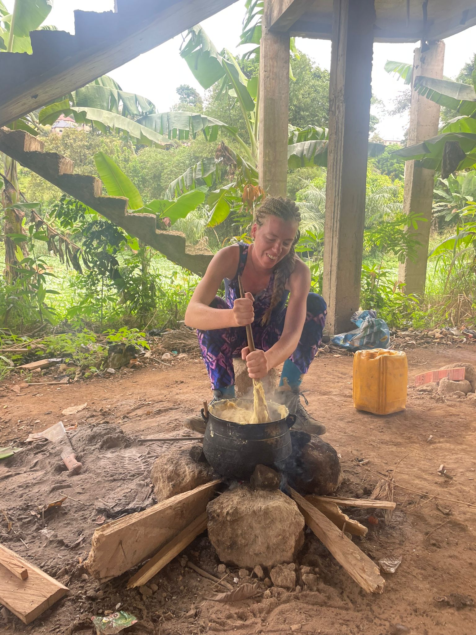 Cooking at the farm