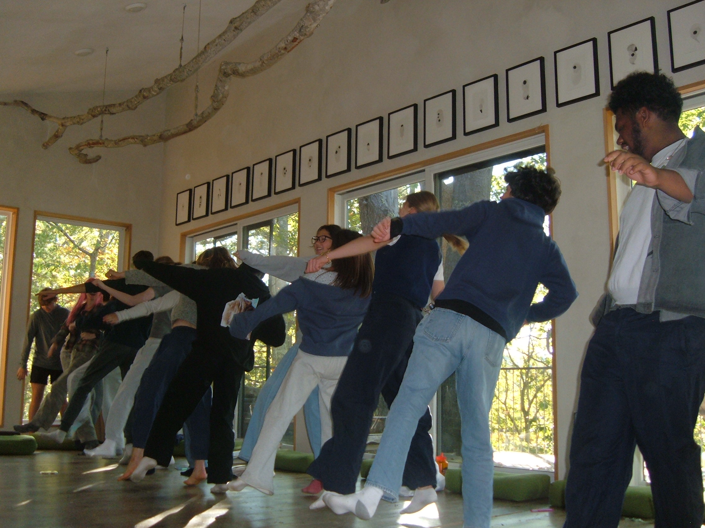 Clap snap inside the treehouse before a lesson