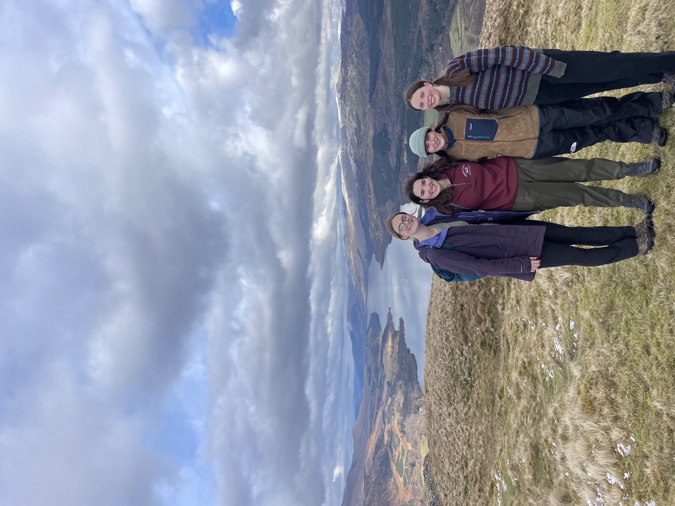 The beautiful view from the top of Ben Lawers after our hike on Arcadia Abroad's Firbush Weekend on Loch Tay!
