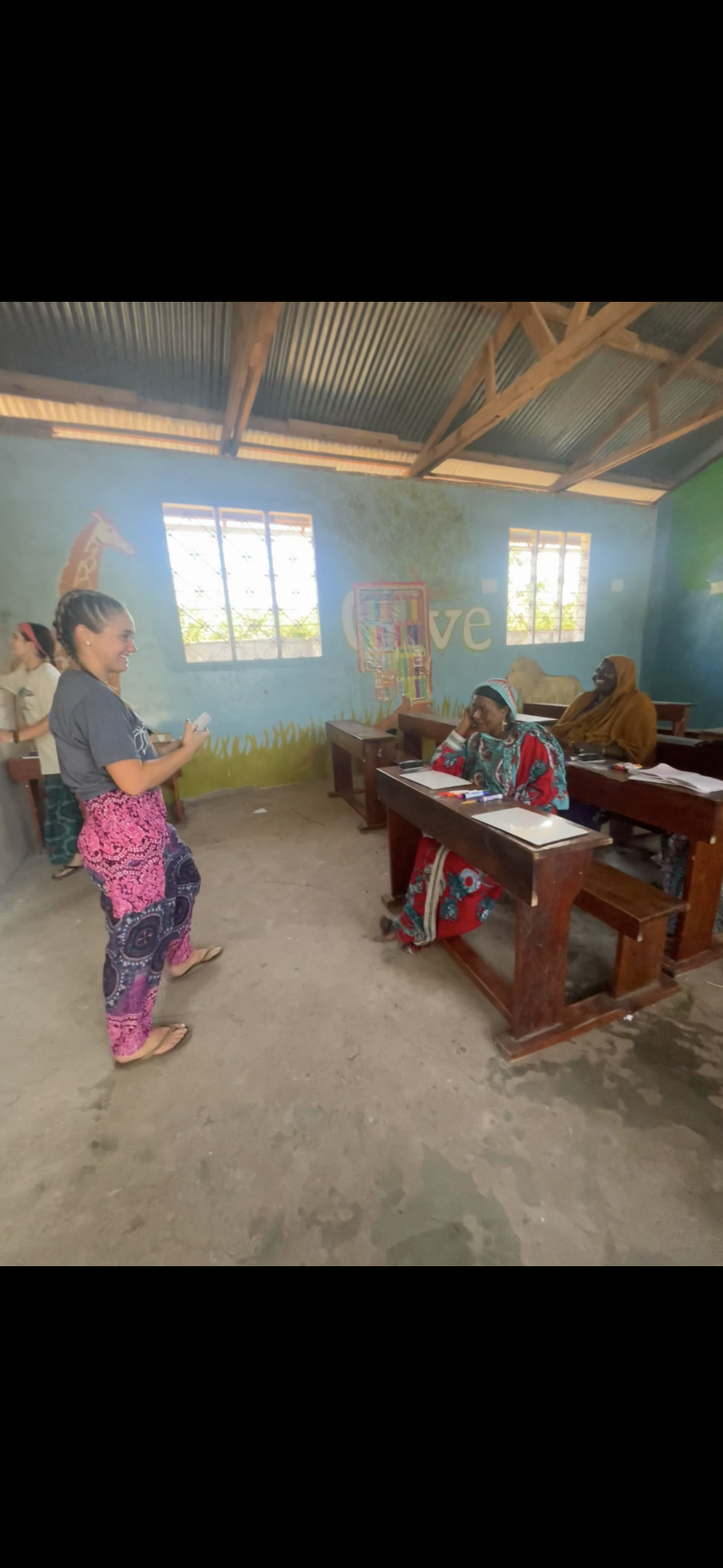 Teaching English to locals