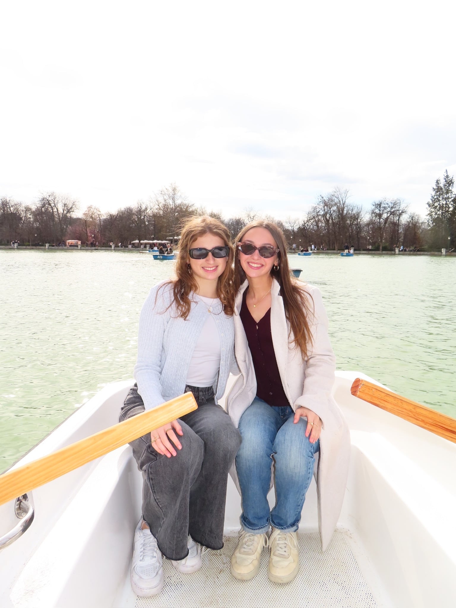 Boat ride in Retiro park in Madrid