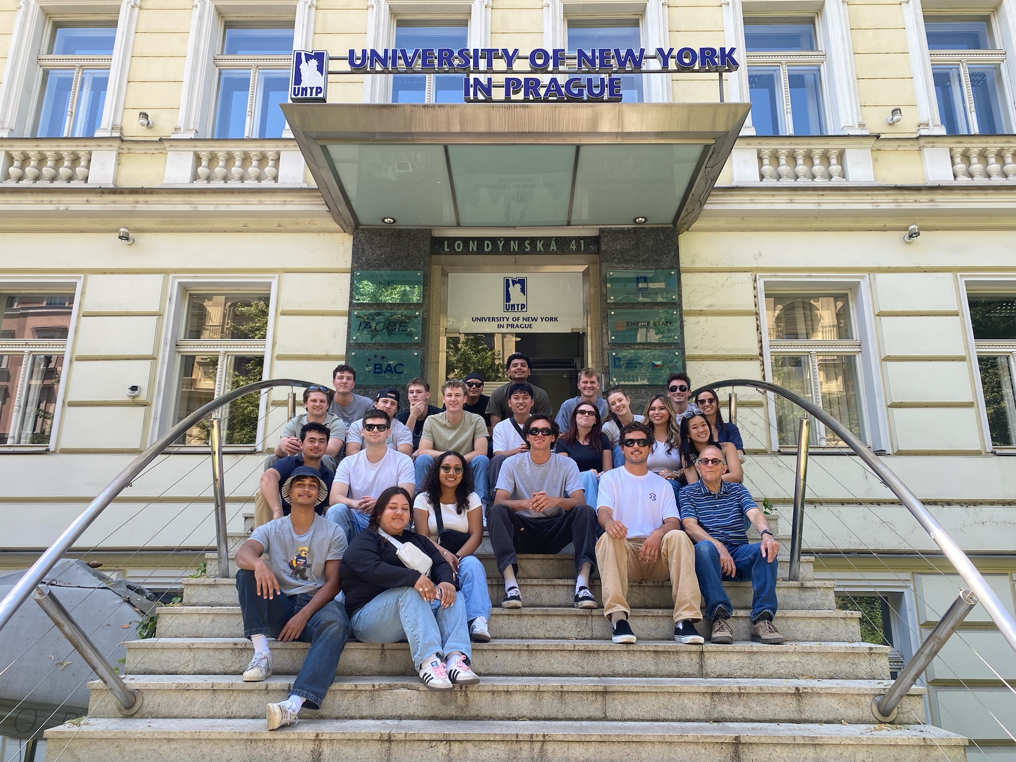 First Day of Class at the University of New York in Prague