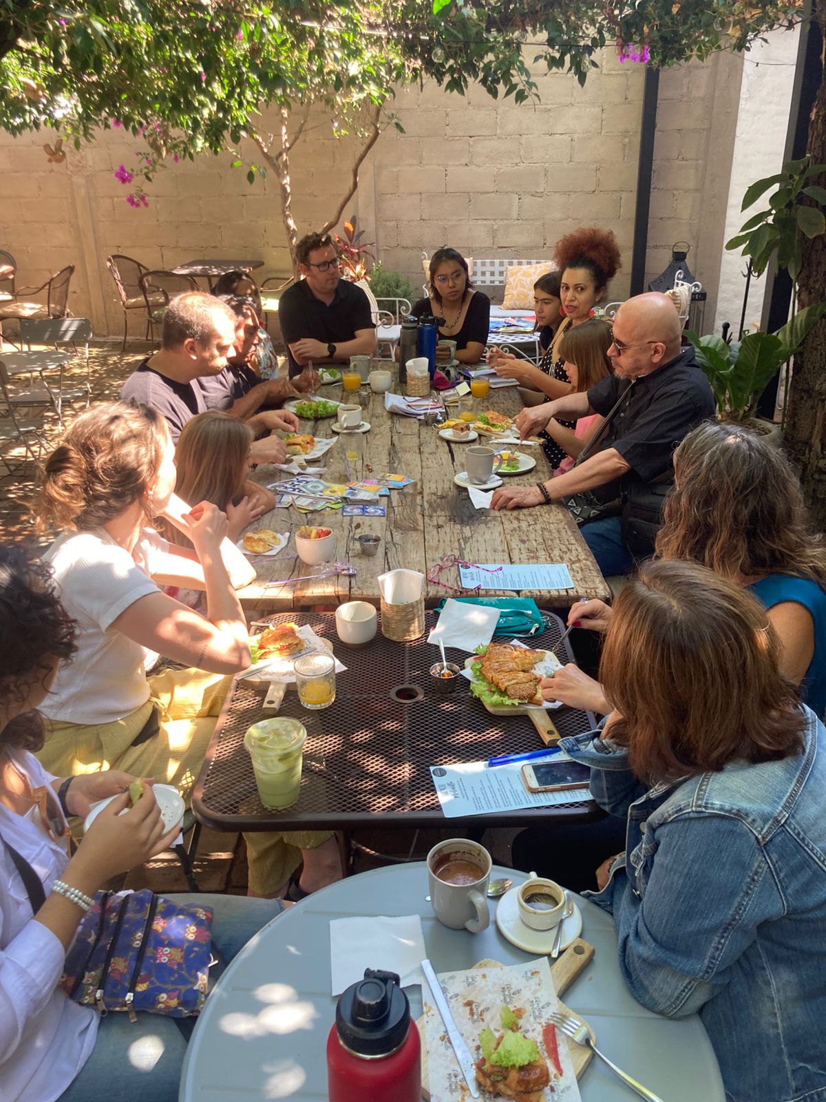 Round table with indigenous activists.