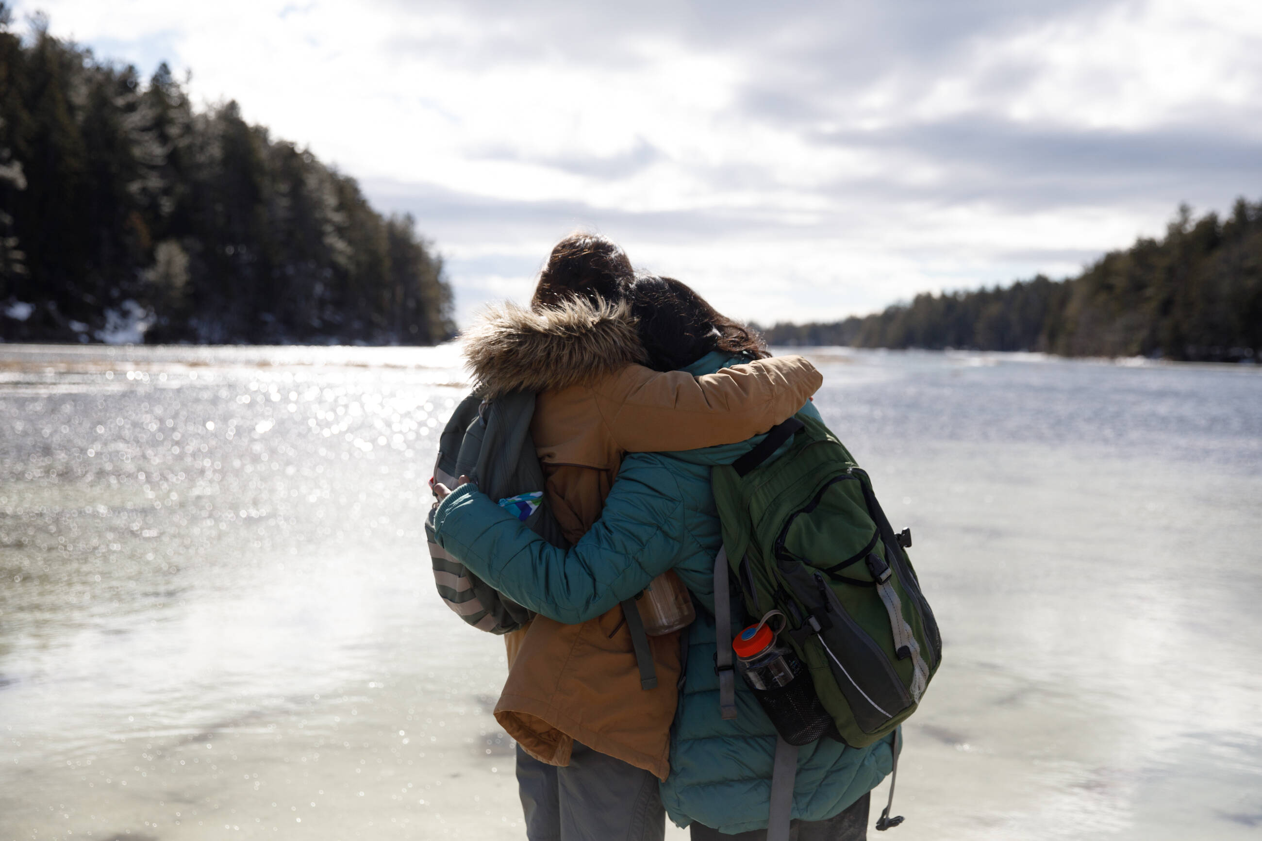 me & one of my housemates on a hike <3