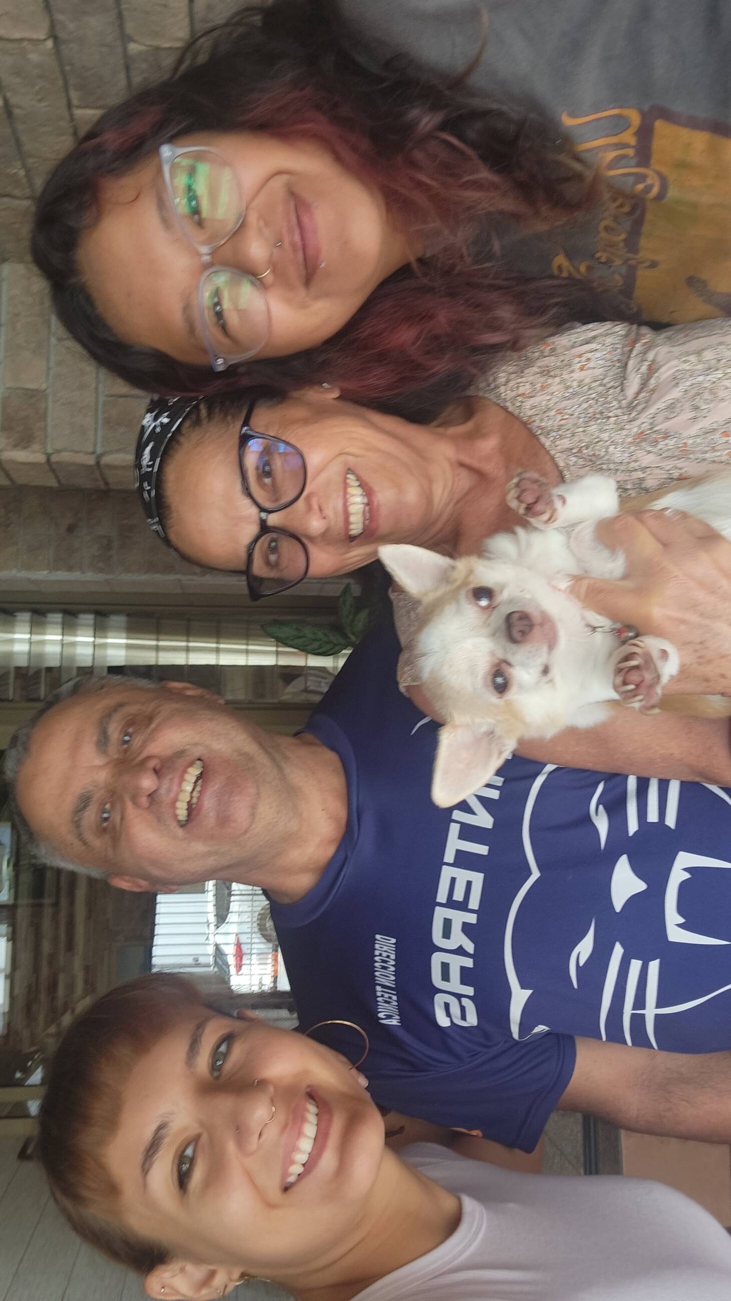 me, my host parents, and my roomate 