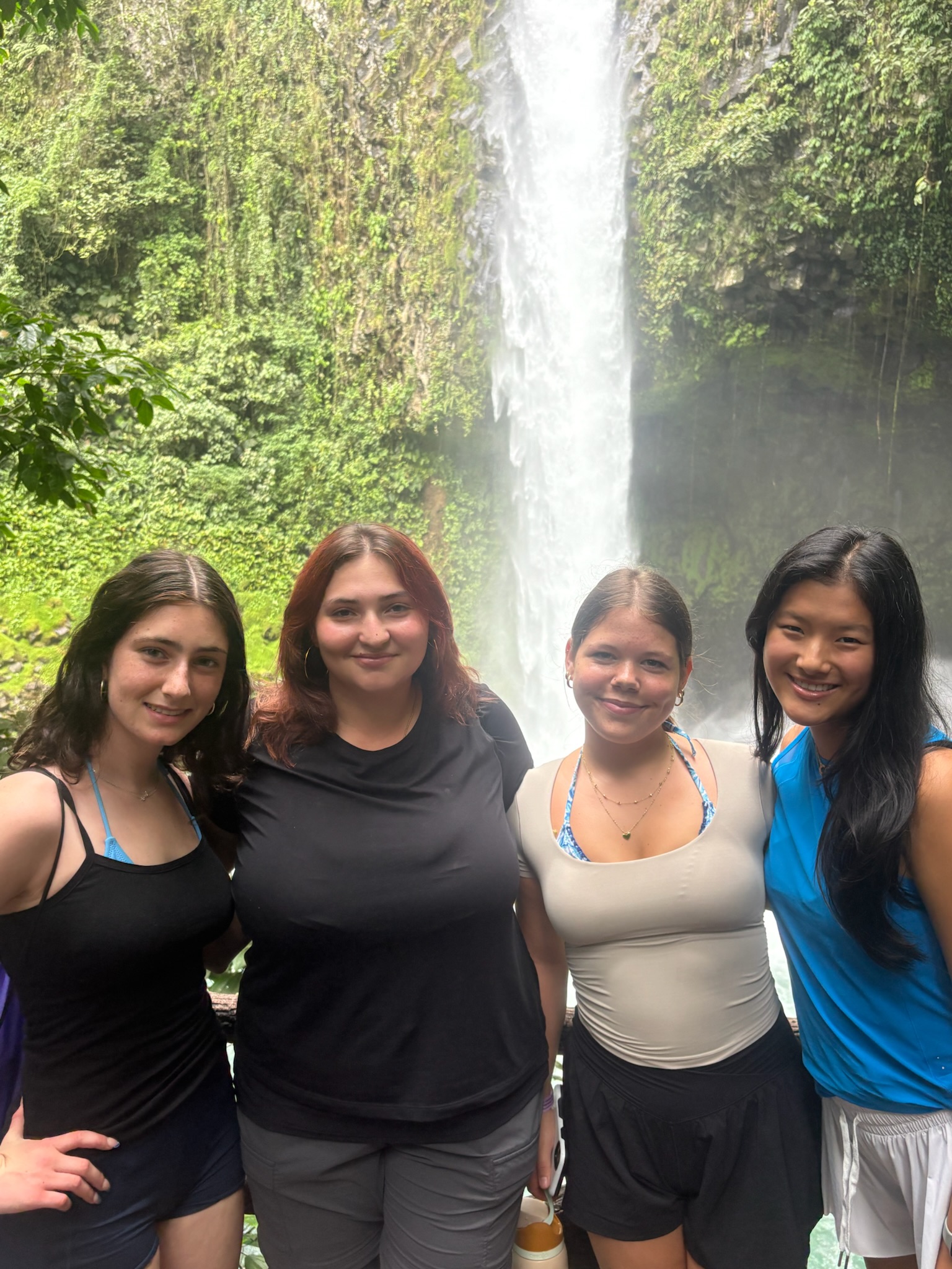 Me with friends at La Fortuna Waterfall!