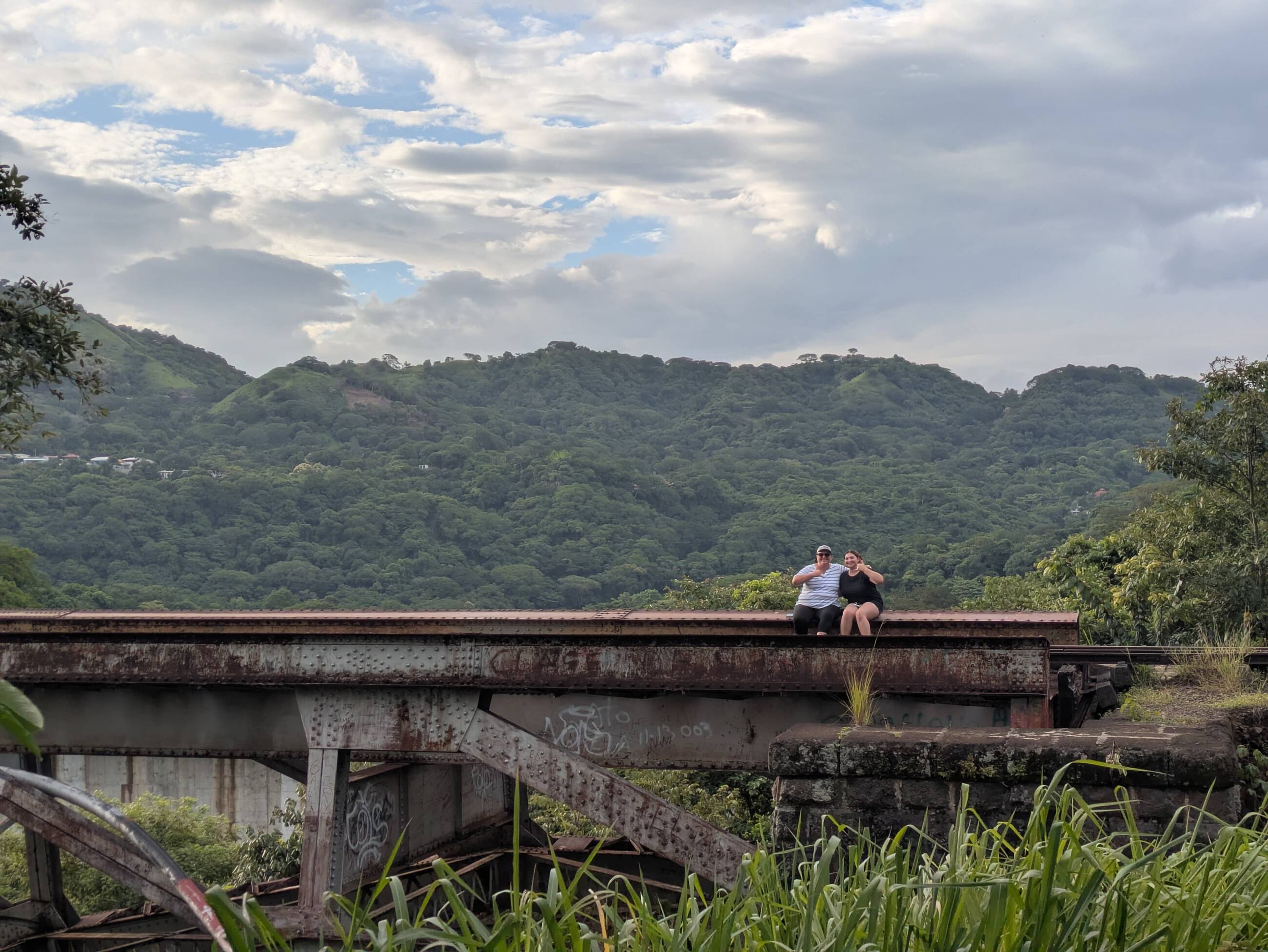 Bailey with Cata on Bridge