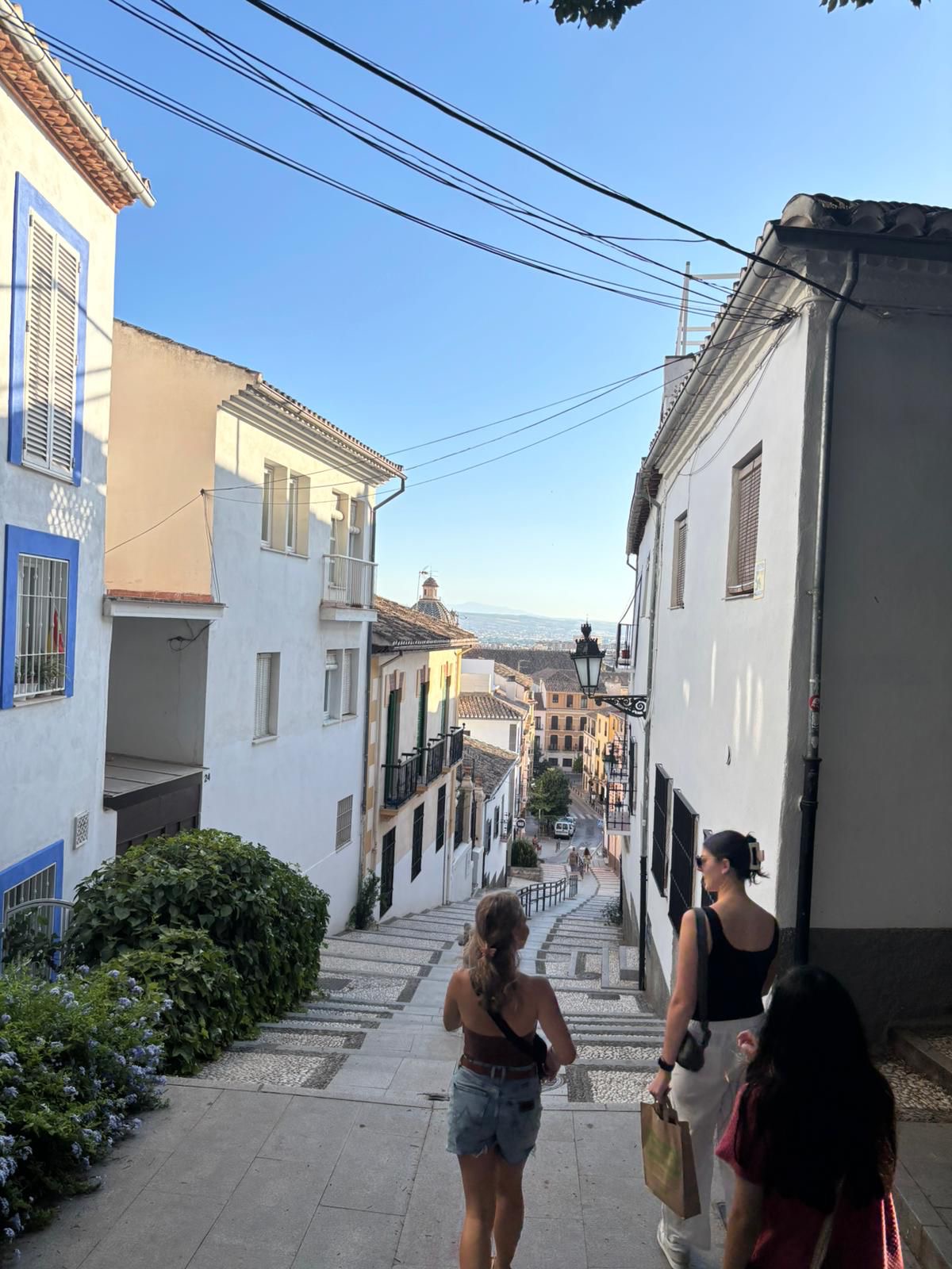 Walking in the town 