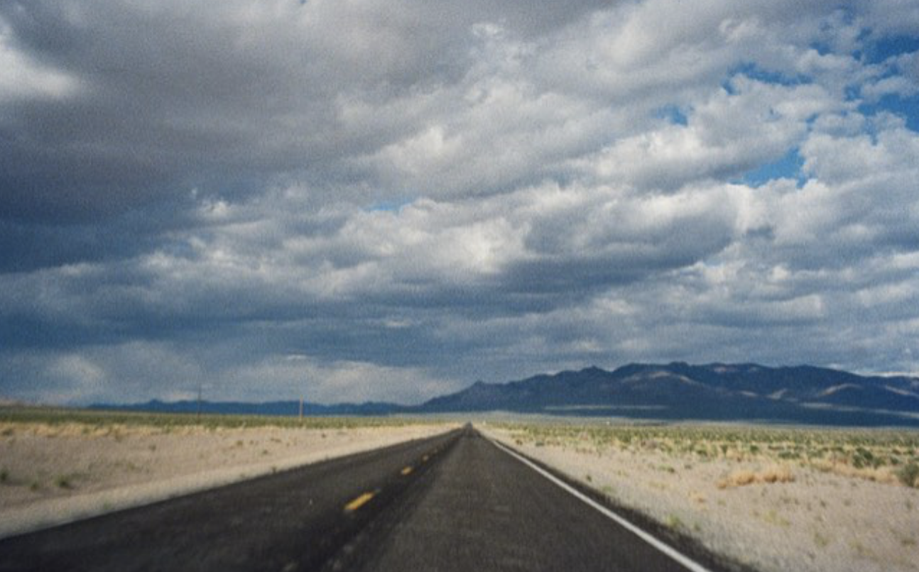 Driving through Death Valley