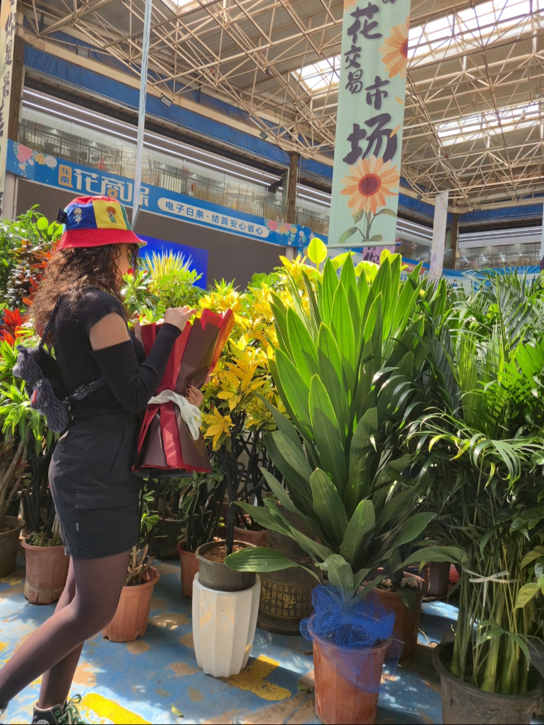 Flower market with teacher Li!