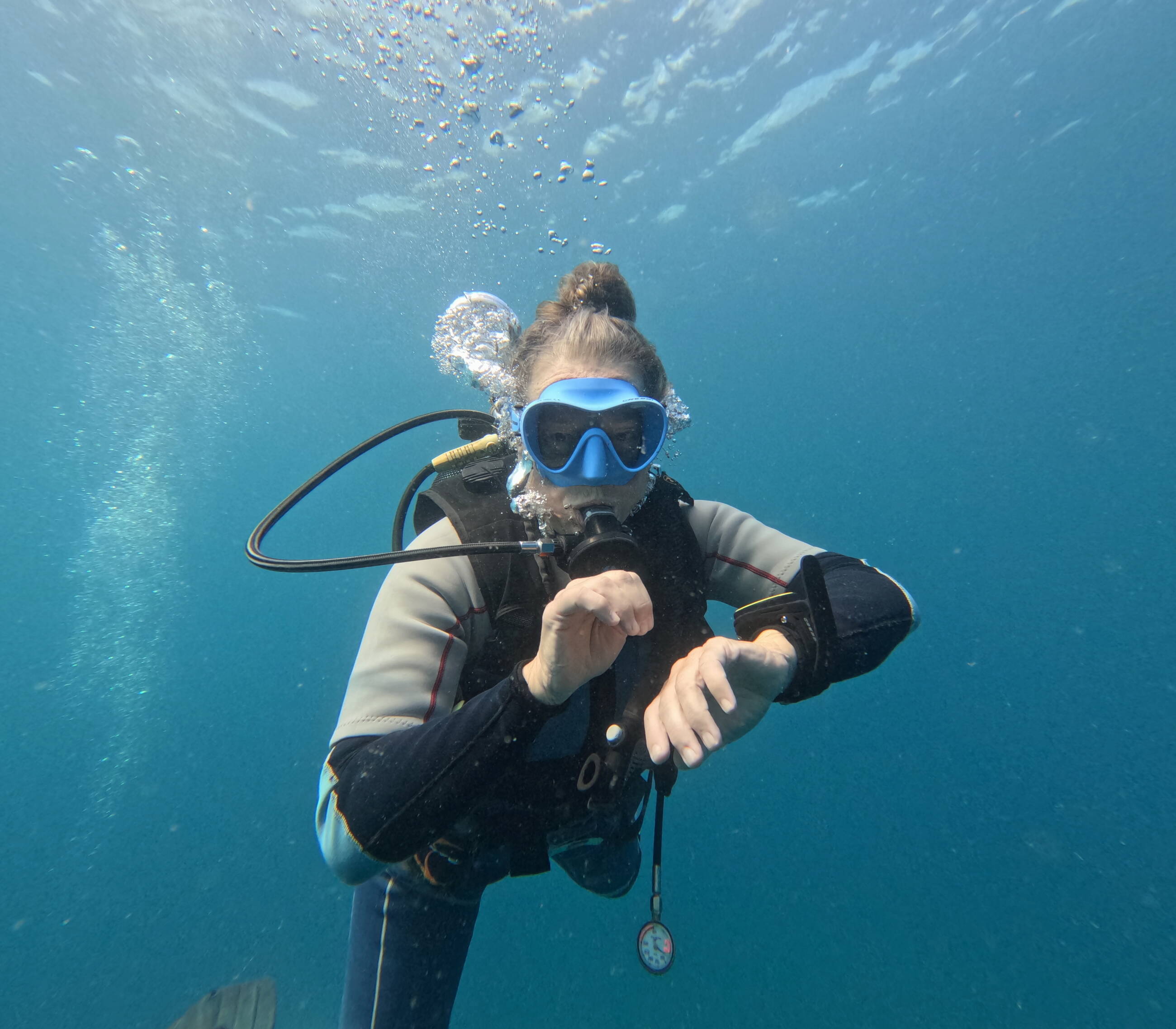 Fully engaged underwater