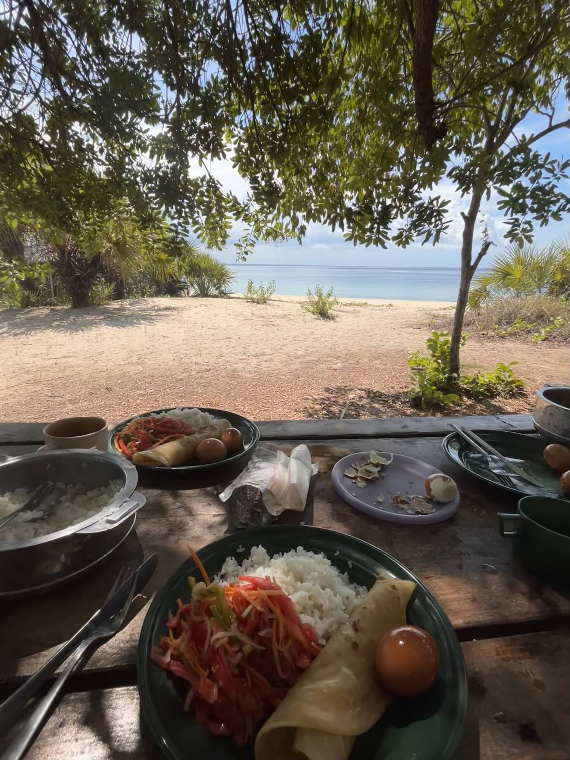 Lunch at the marine park 