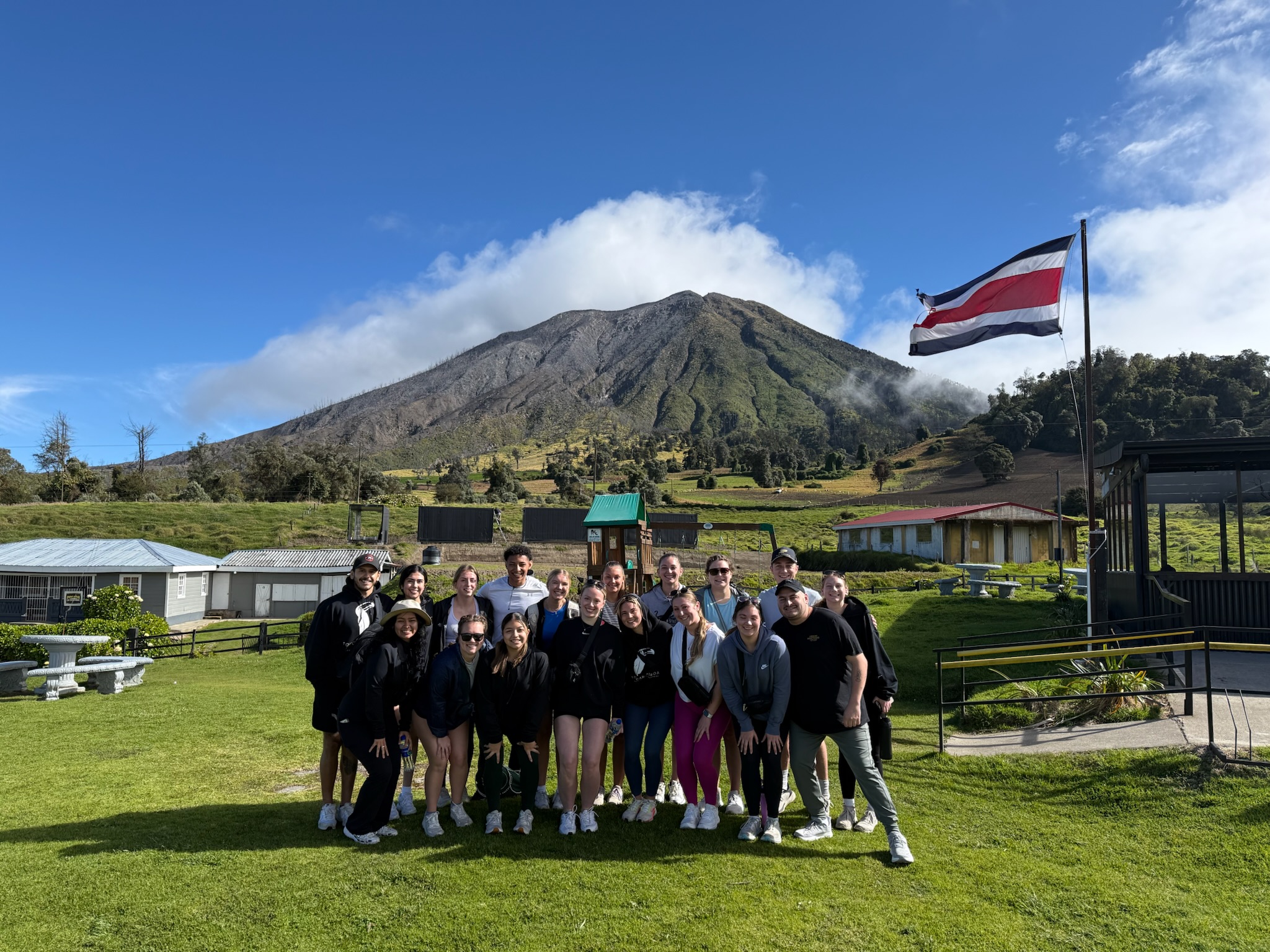 Hiking the volcano
