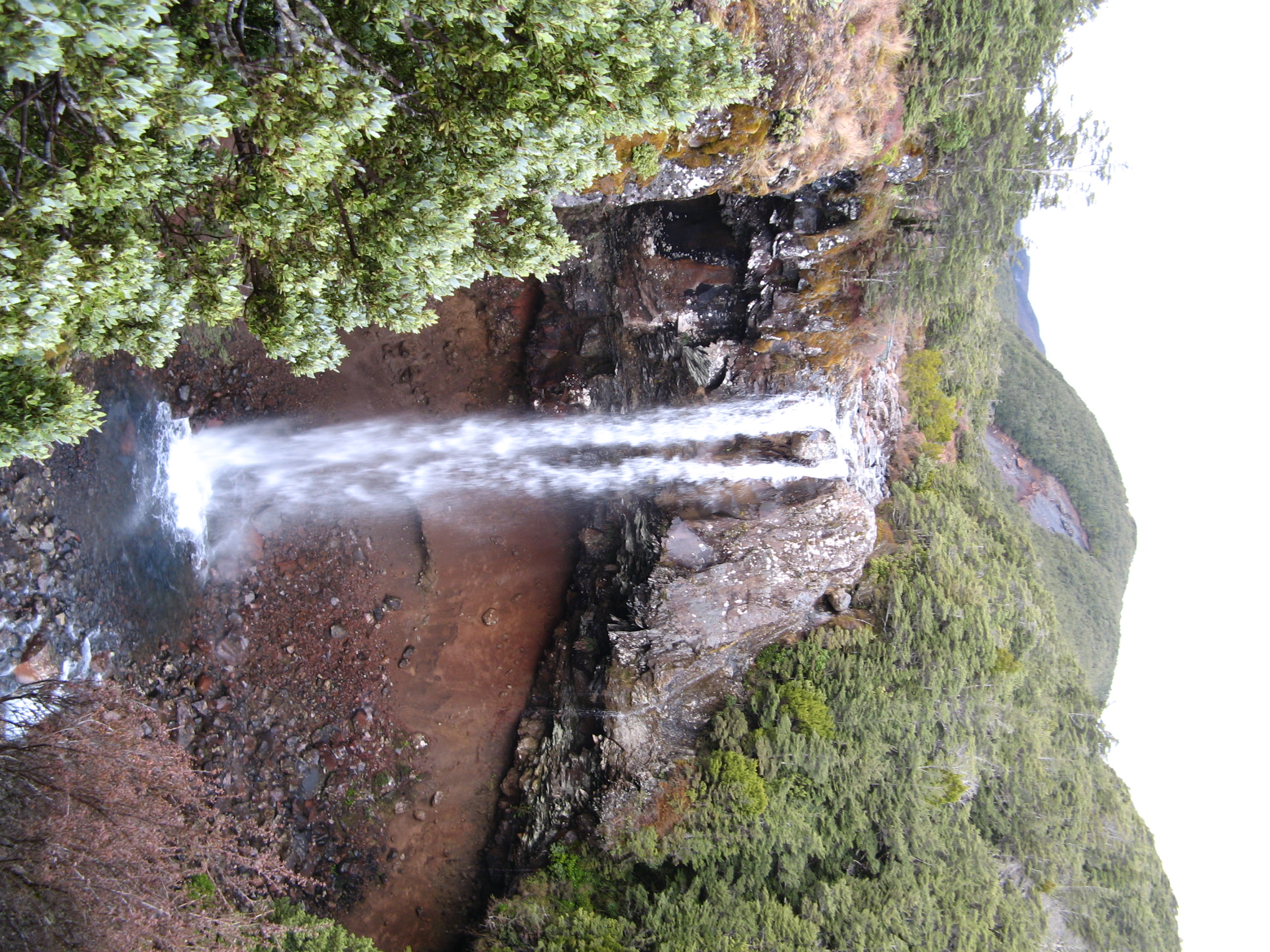 A hike to a waterfall