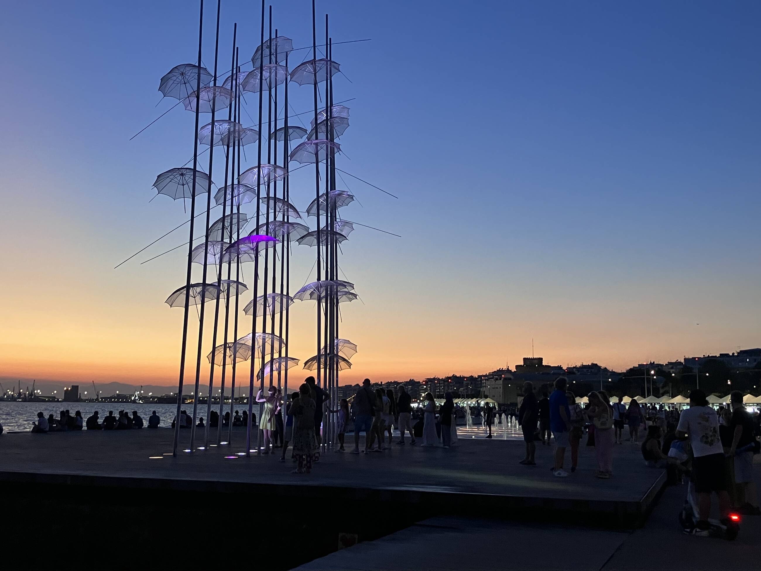 Sunset on the promenade