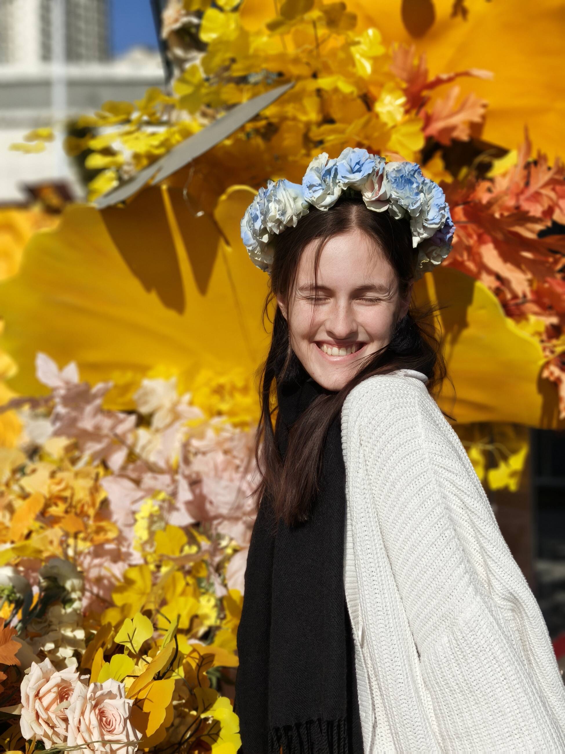 Trip to the flower markets during a lesson
