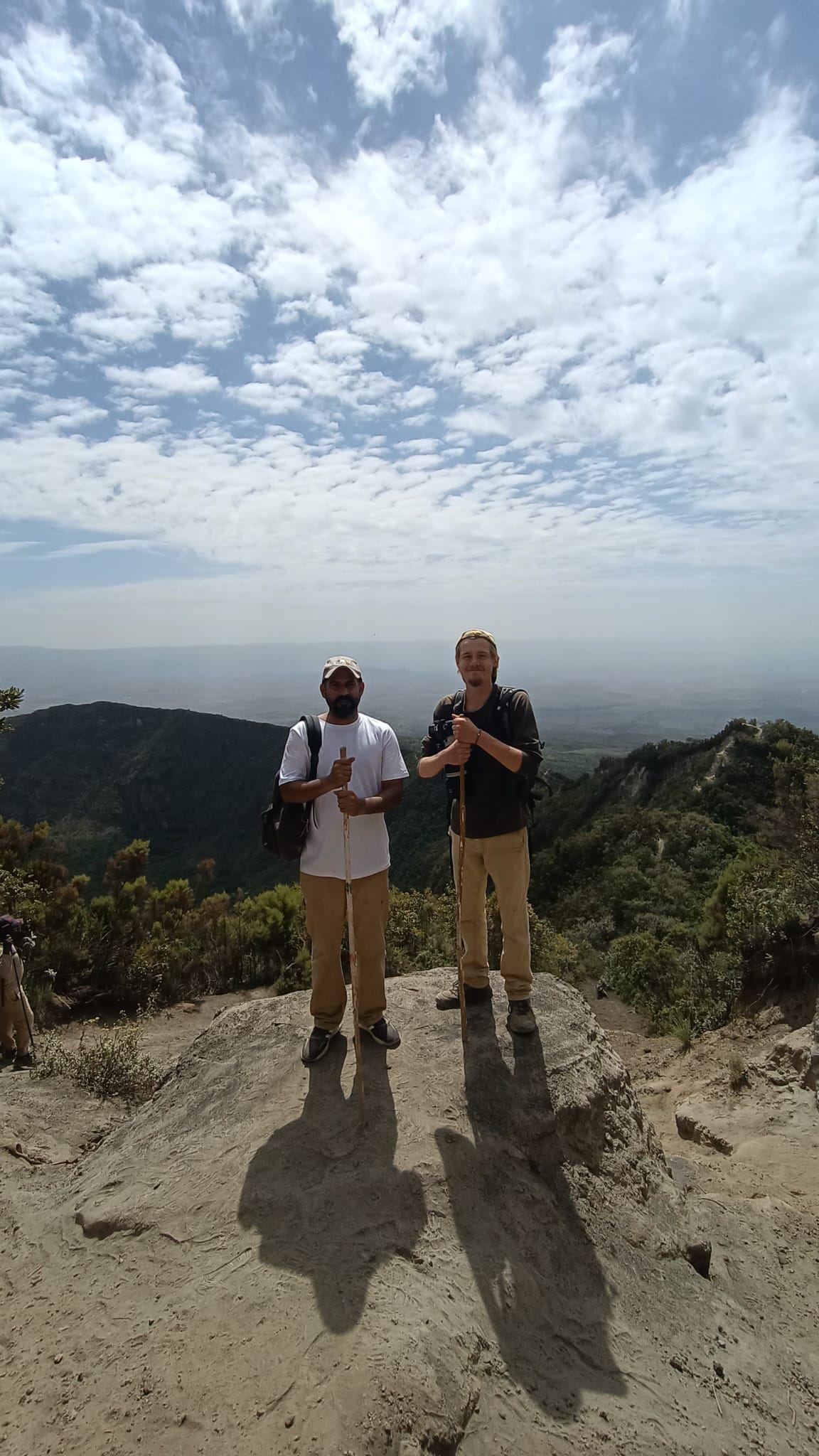 Jai and I on top of Mount Longonot for my birthday!