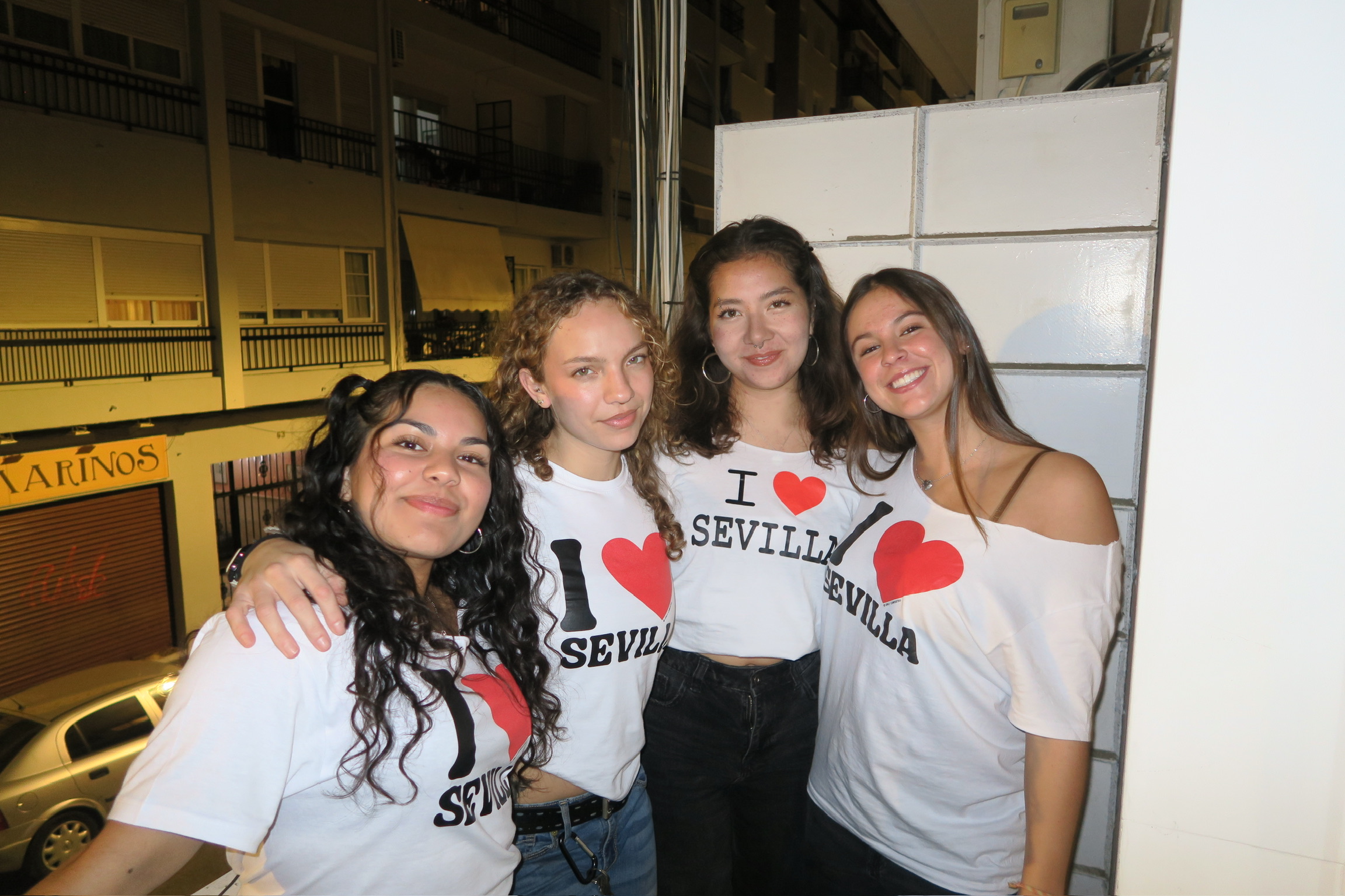 My new friends celebrating our love for the city
