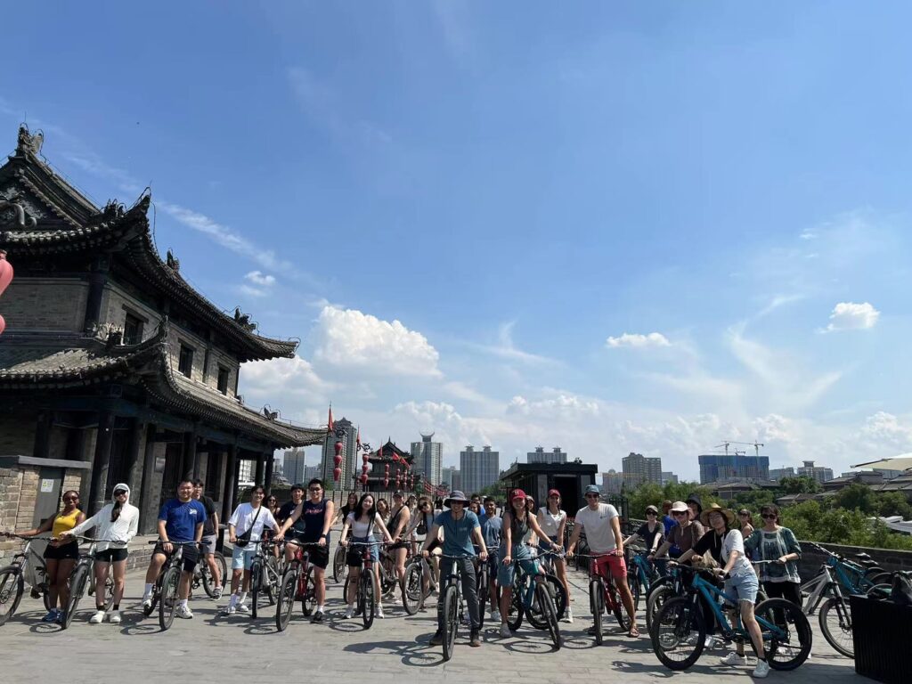 pick from bike riding ancient city wall 