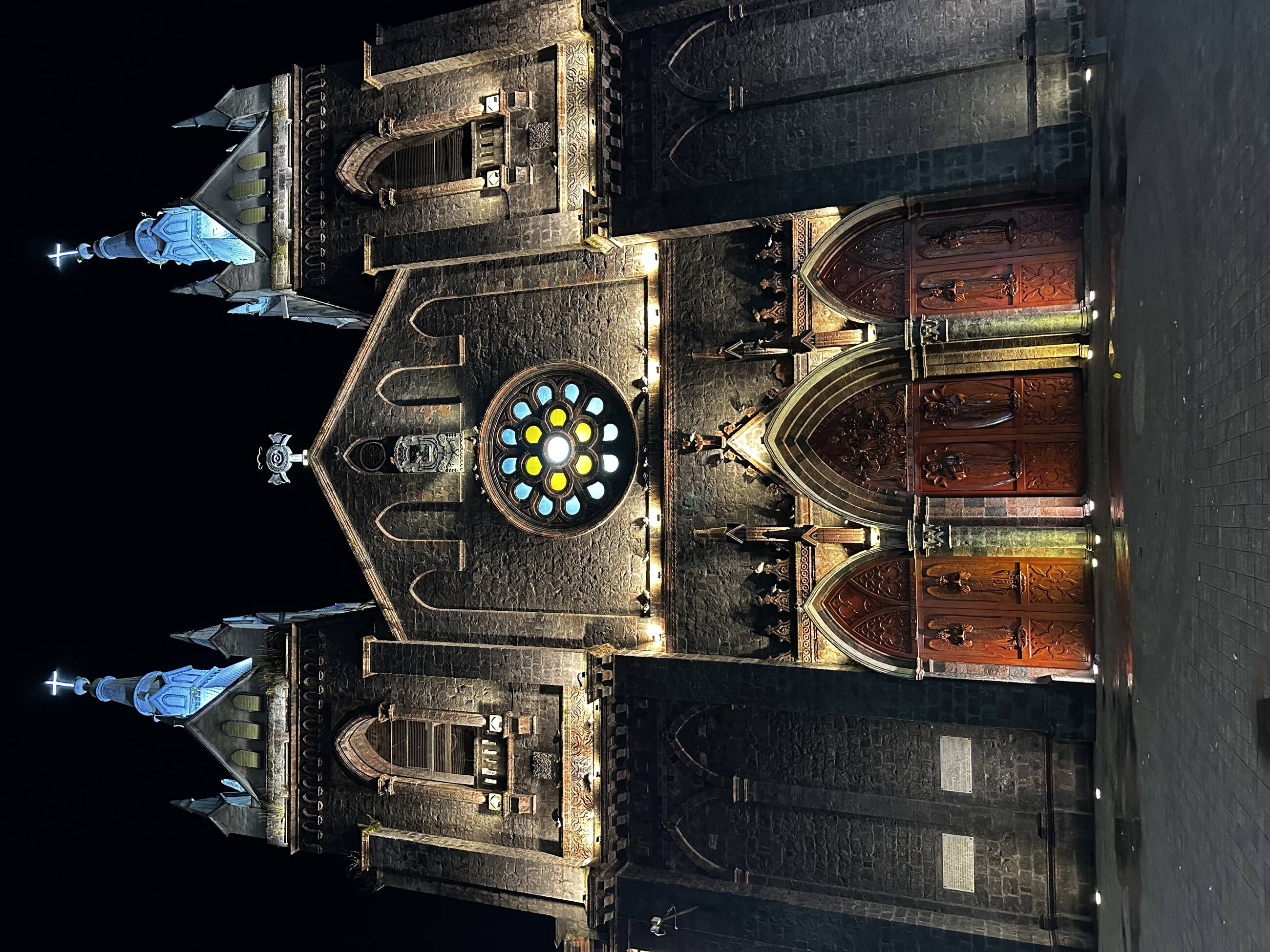 stunning church in baños
