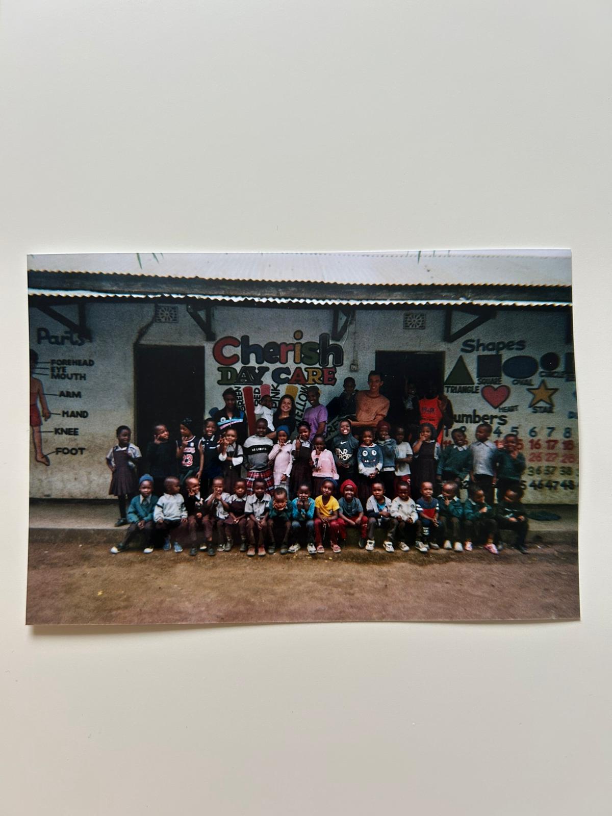 Group photo with the students and teachers