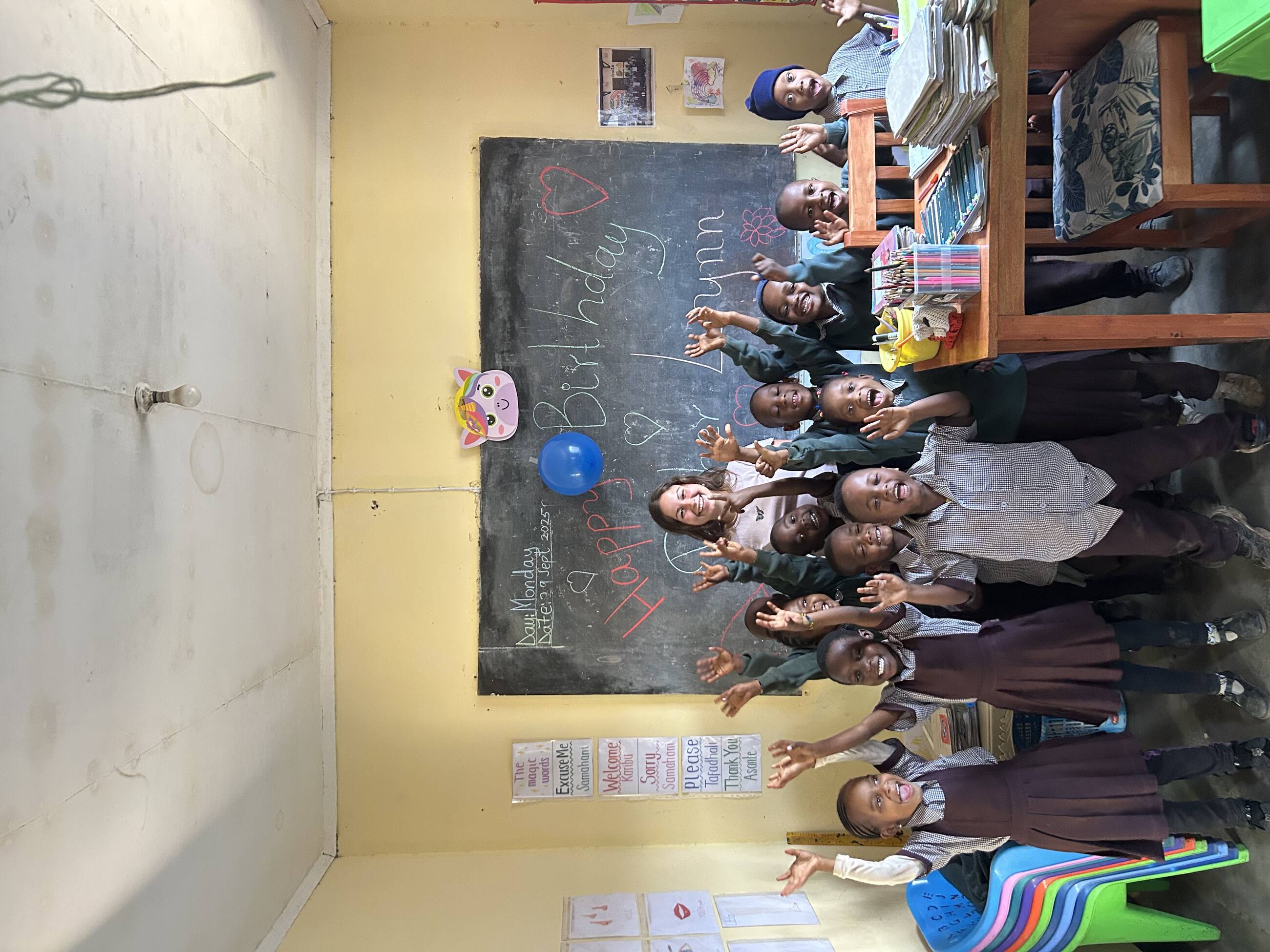 my birthday party with the kids