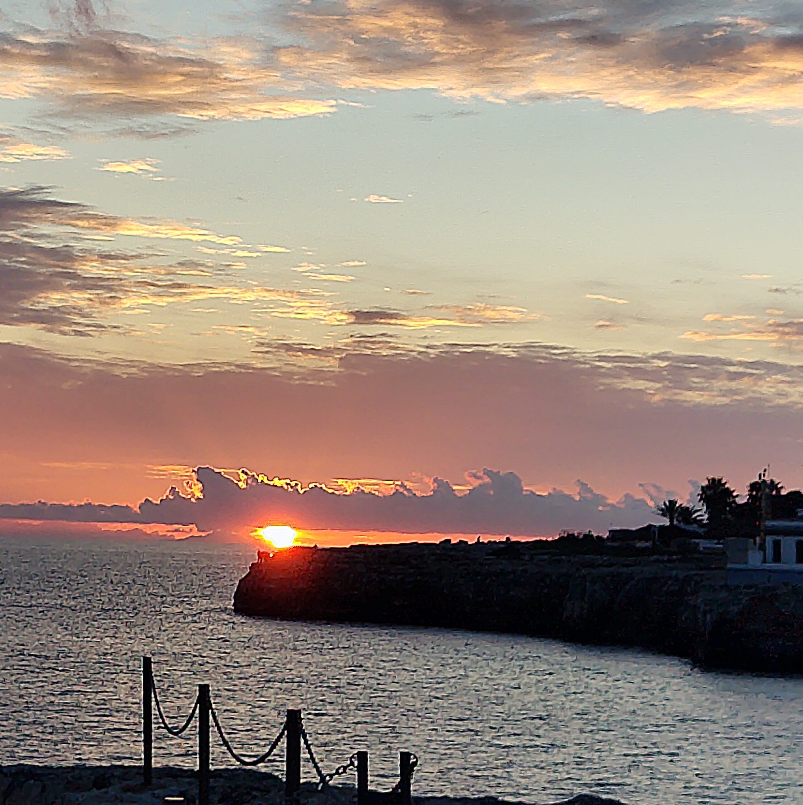 Sunset view from Castell de Sant Nicolau