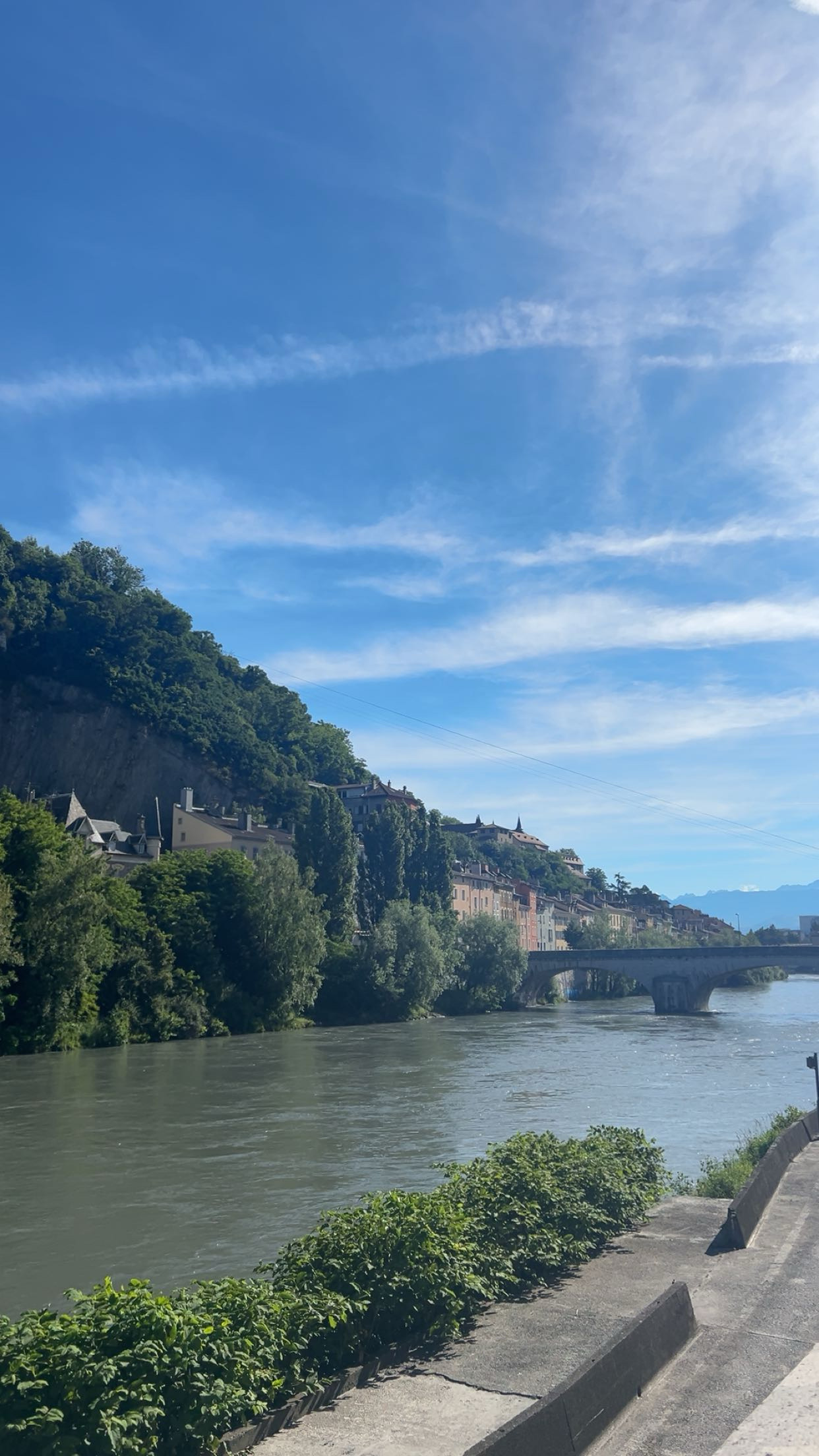 Isere River in Grenoble