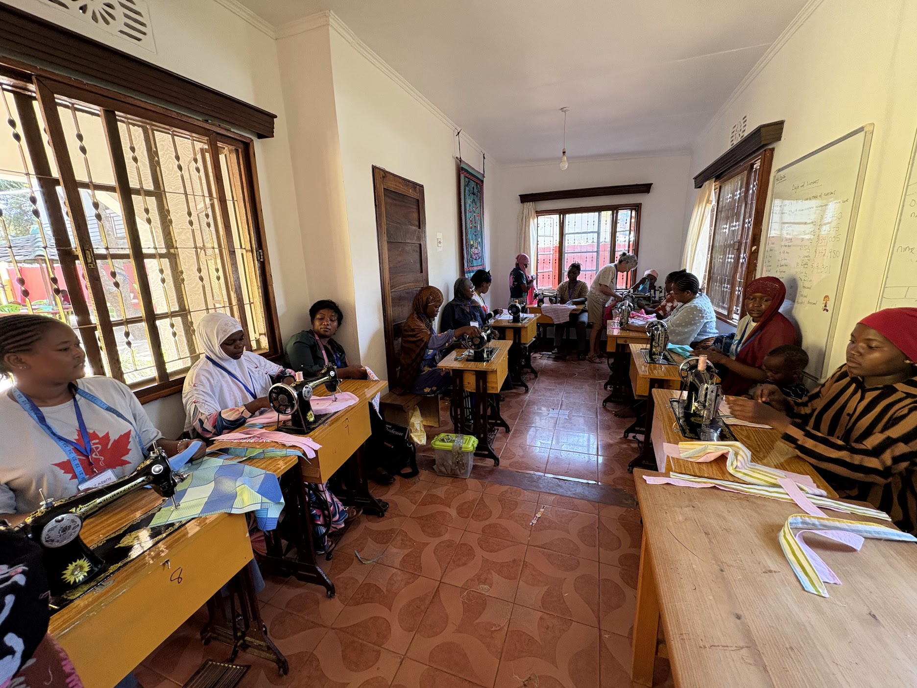 The sewing classroom 