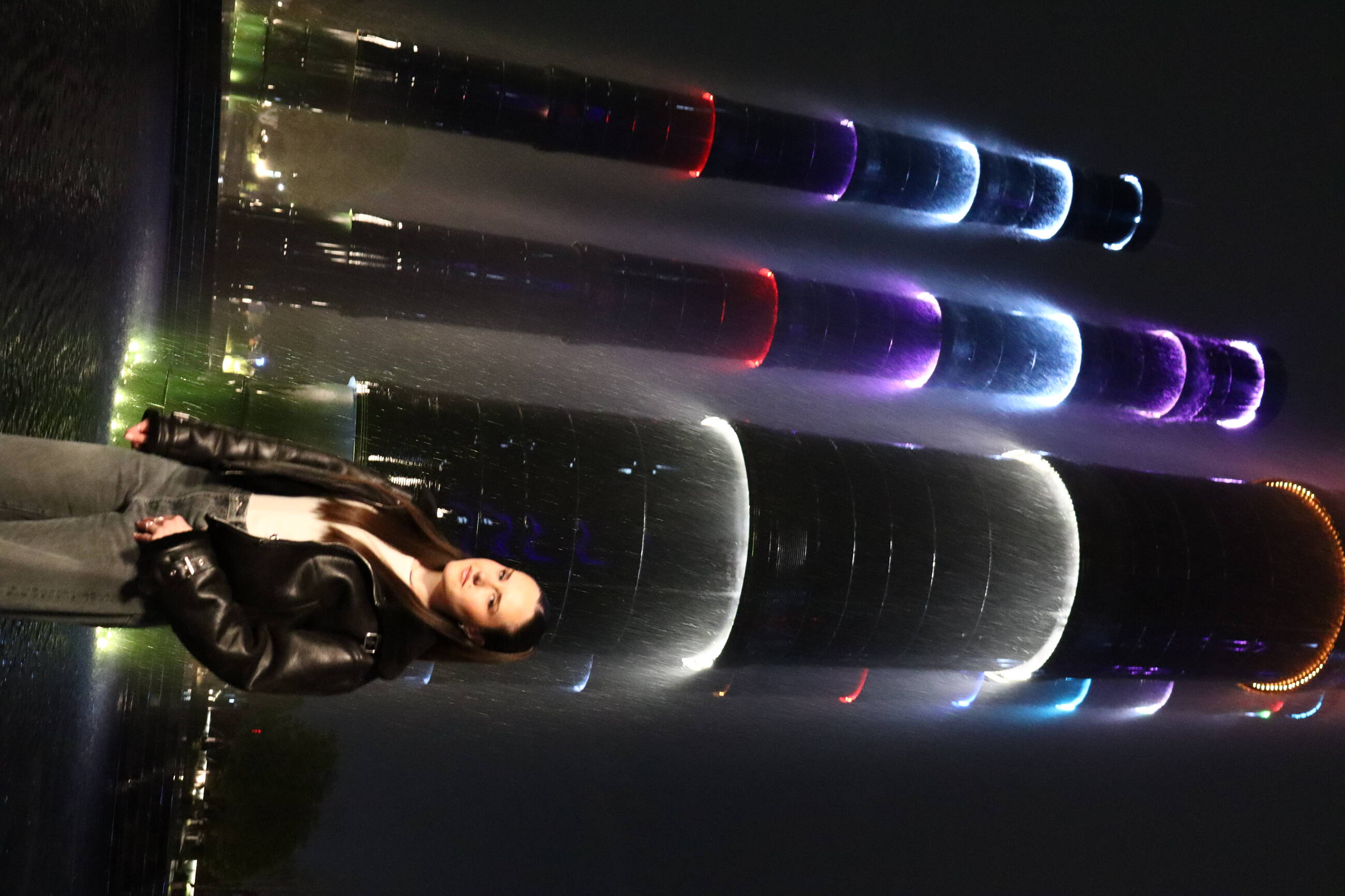 I palazzi di Bamboo di notte