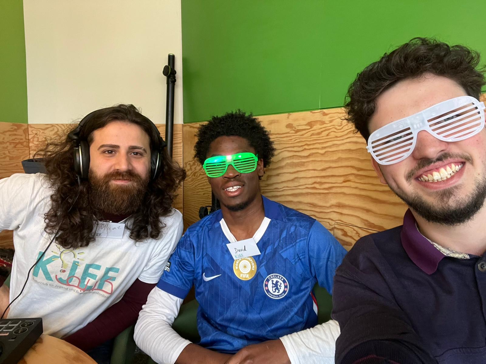Fun with Muaz and volunteer Sam!