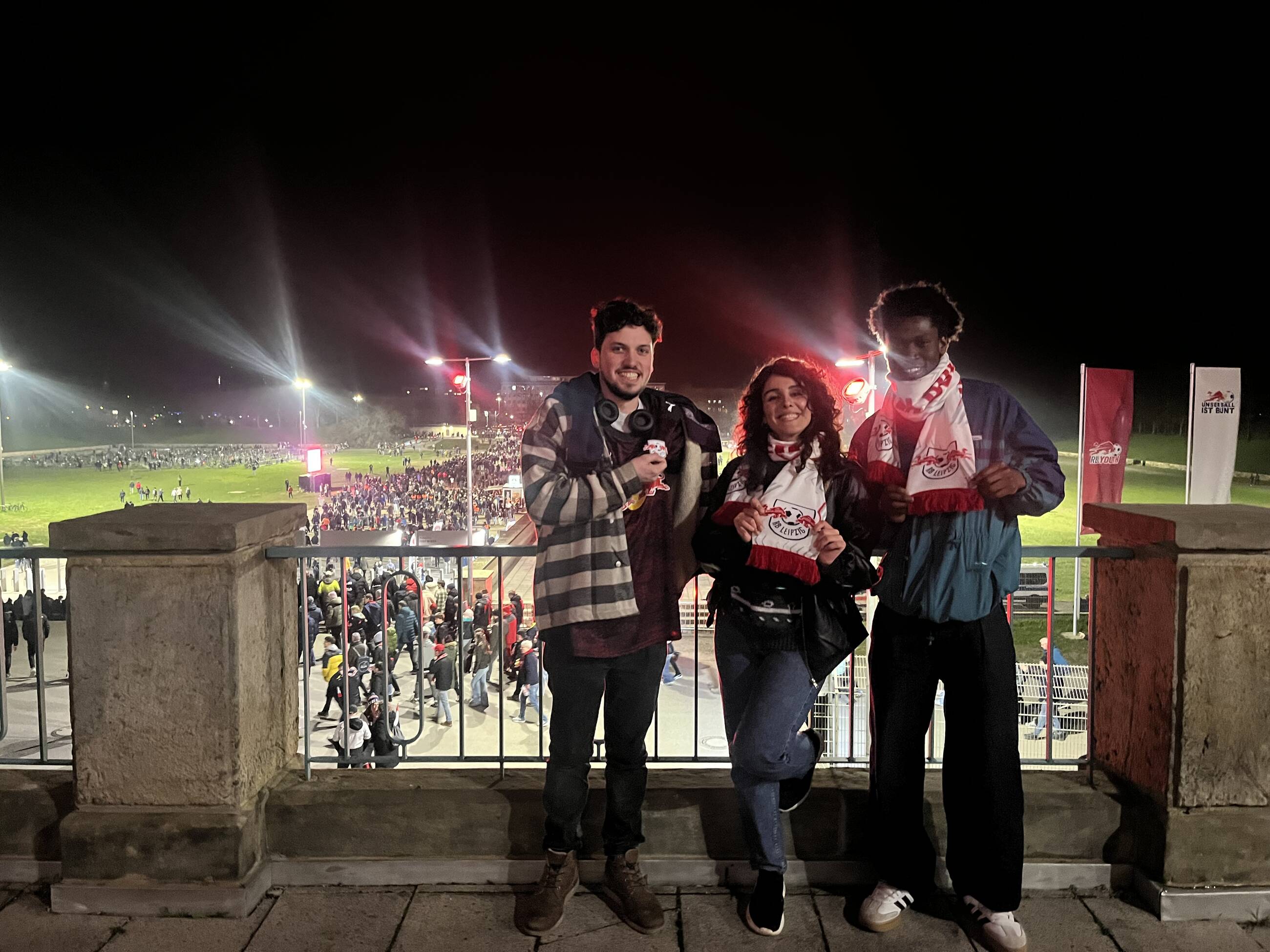 Fun at football game 