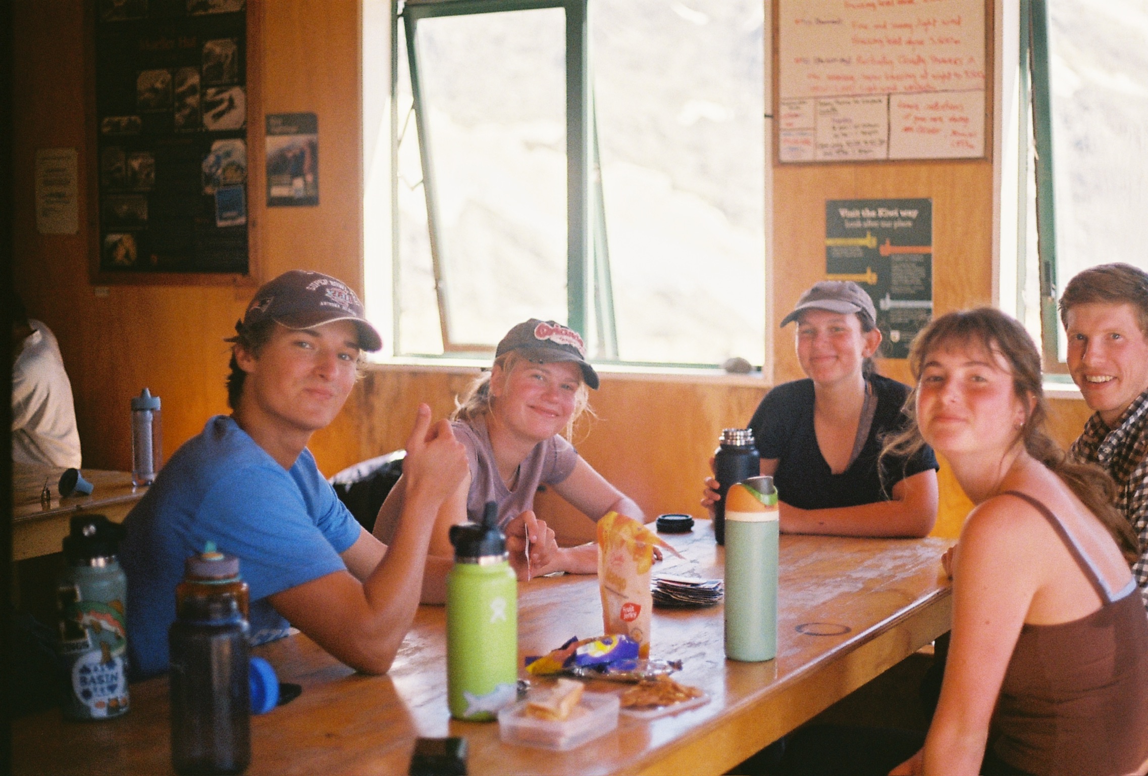 Games and snacks with German folk we met while hiking! 