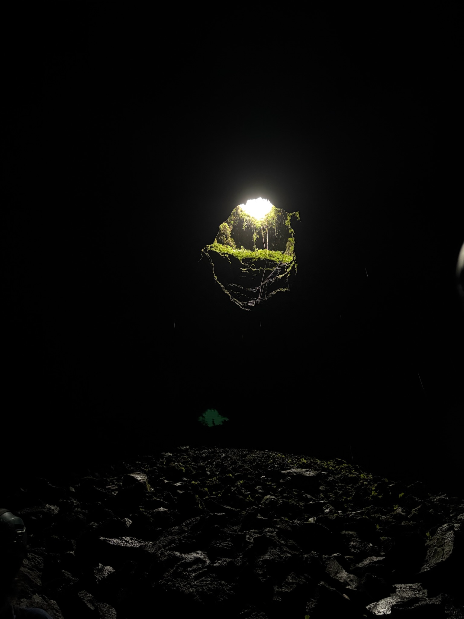 Inside a Volcanic Lava Crater