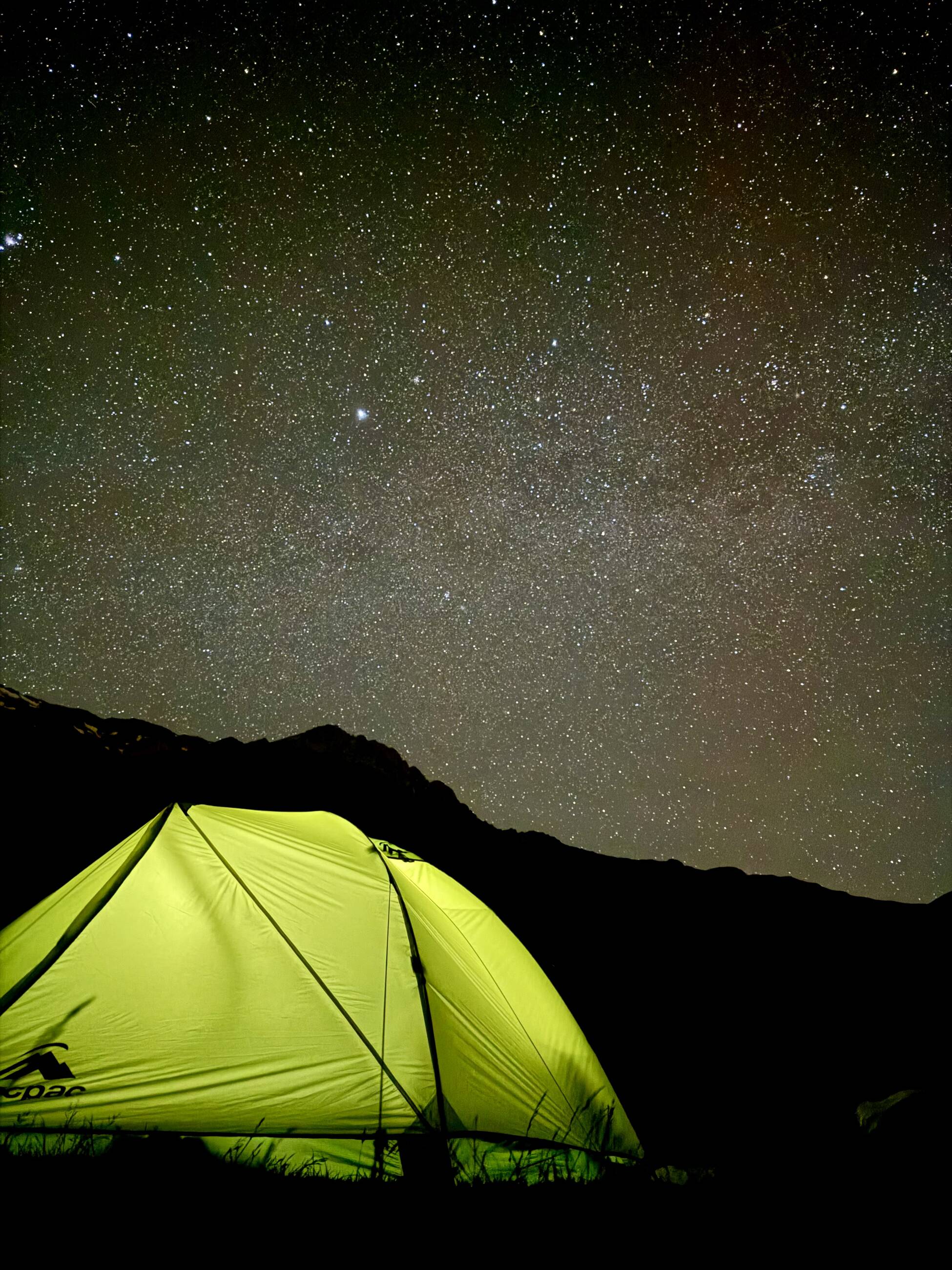 Campsite at Aoraki Mount Cook
