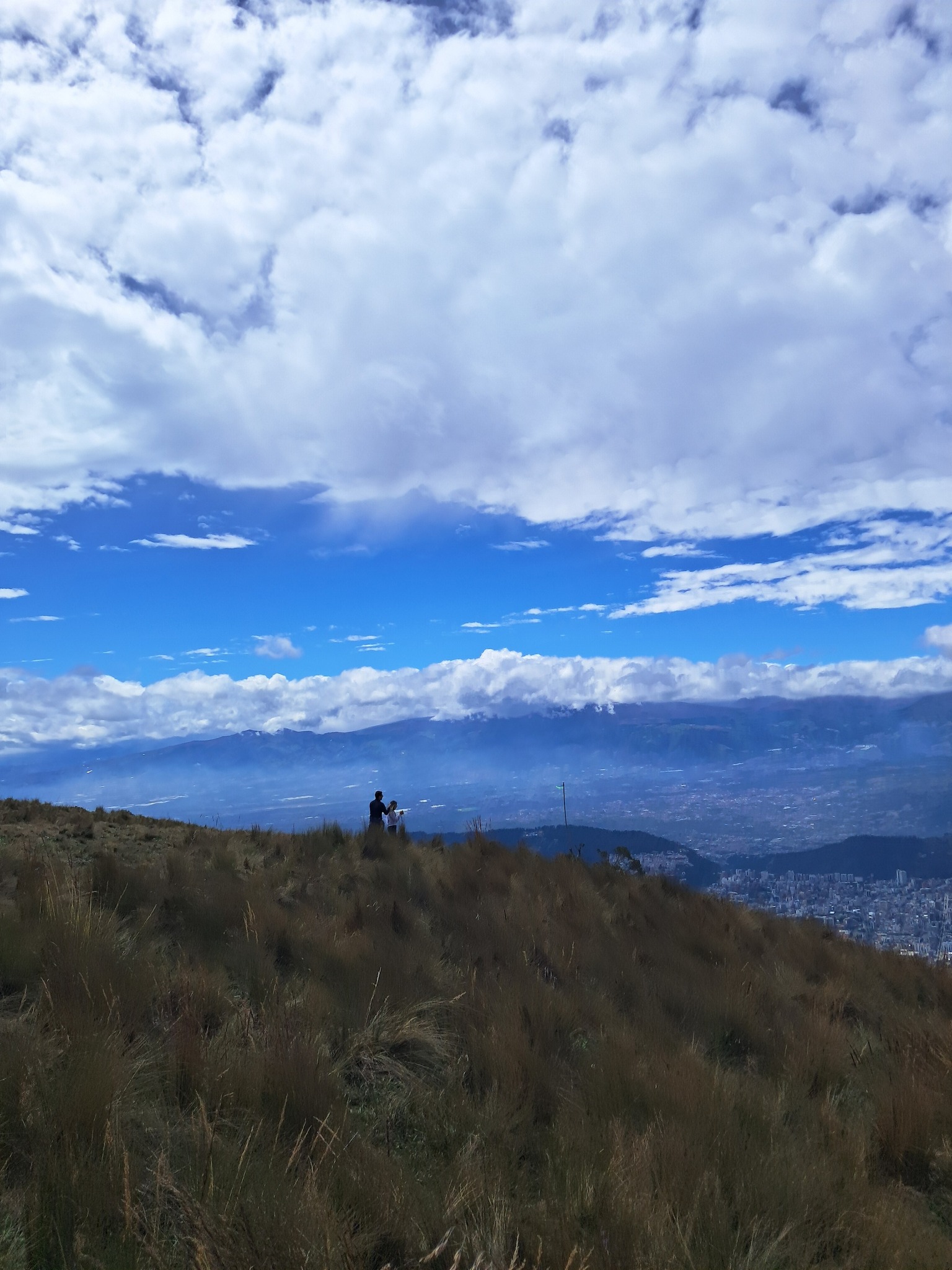 View after riding up the Teleferico above the city