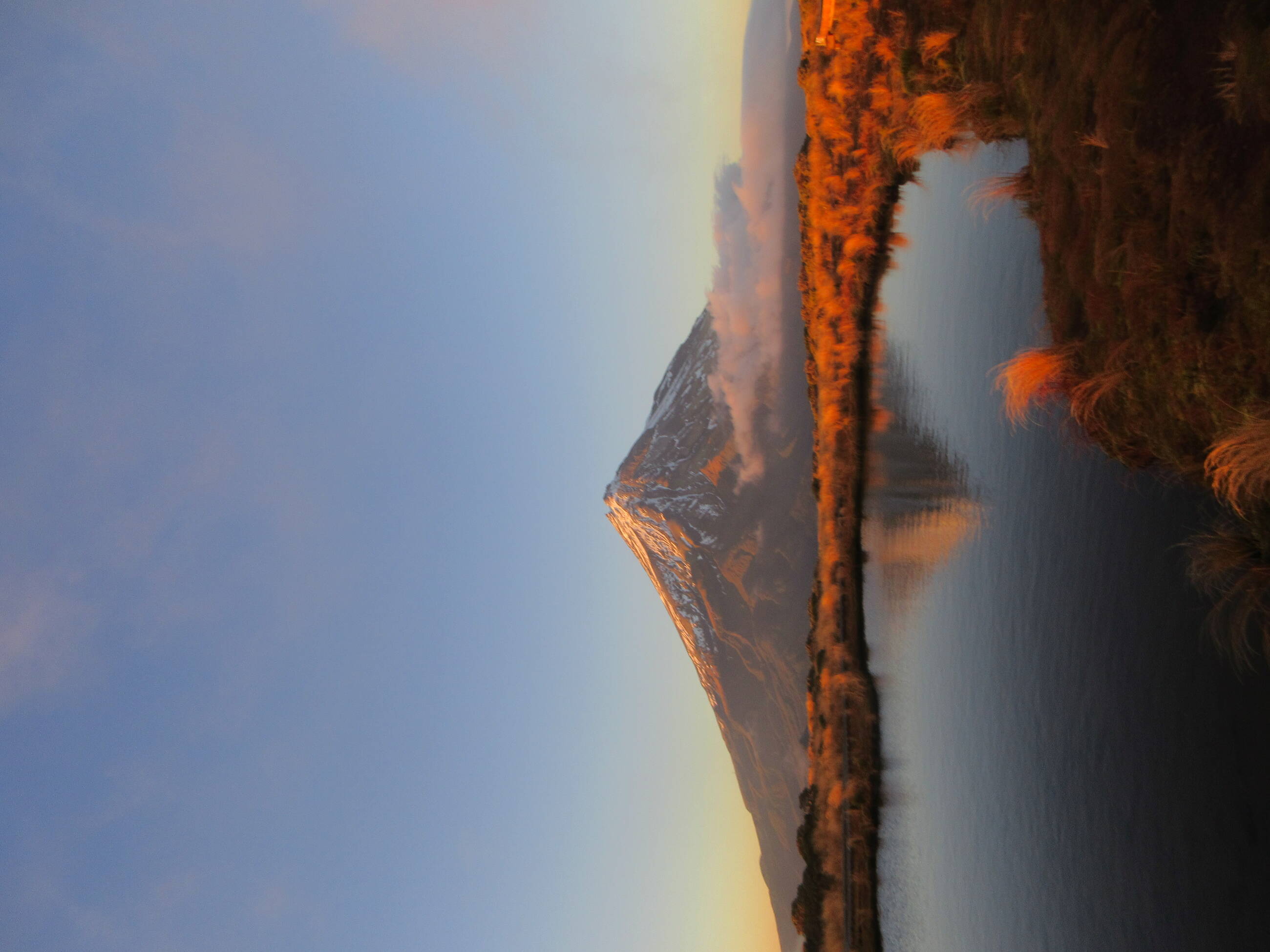Mt. Taranaki at sunrise 
