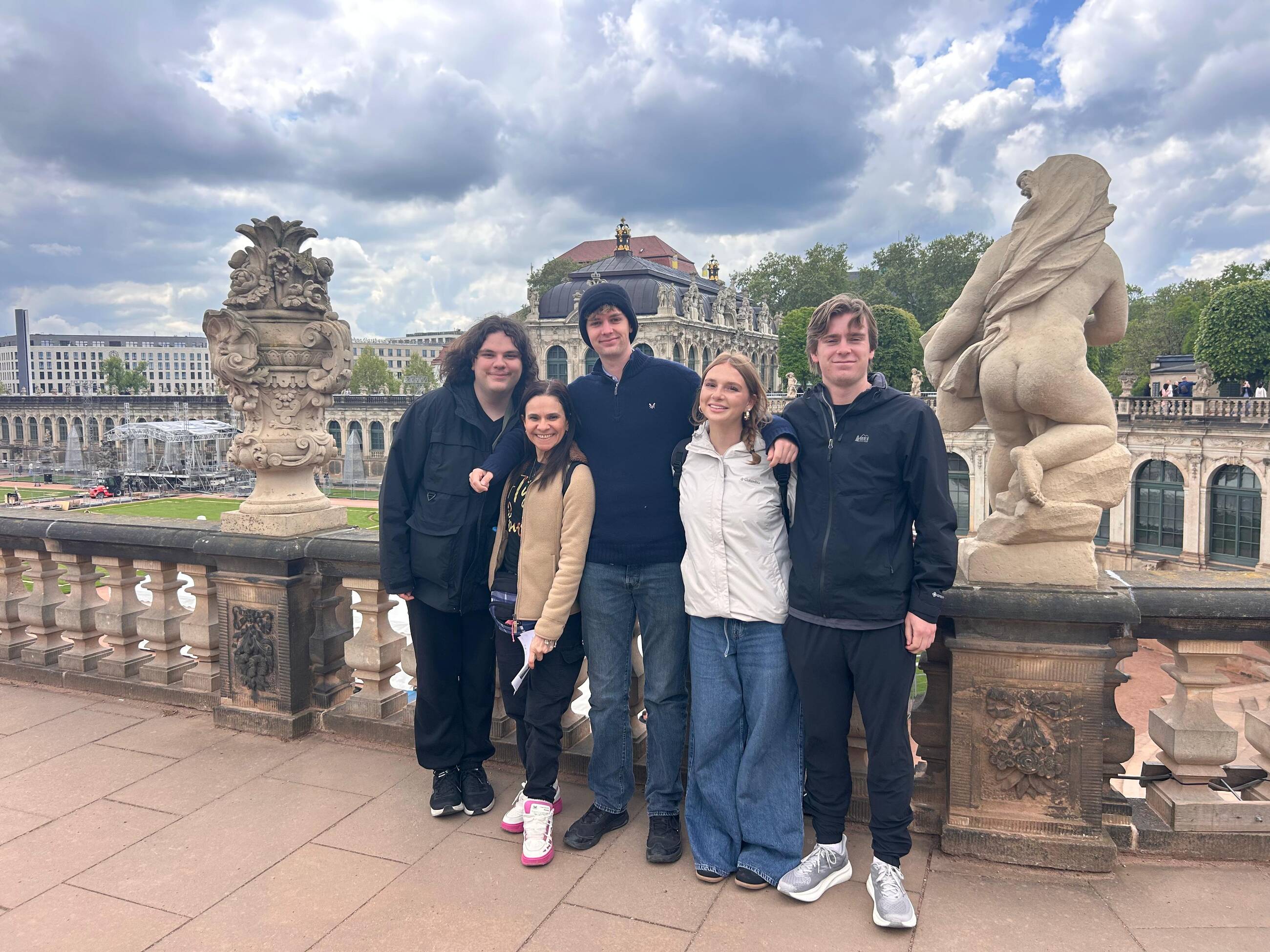 Dresden with other volunteers 