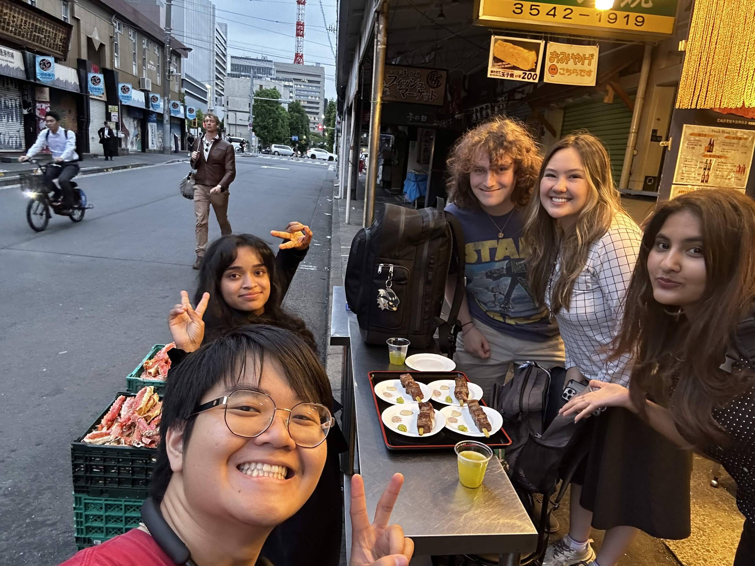 Our internship group was going to eat at the wagyu place, for the first time!!!