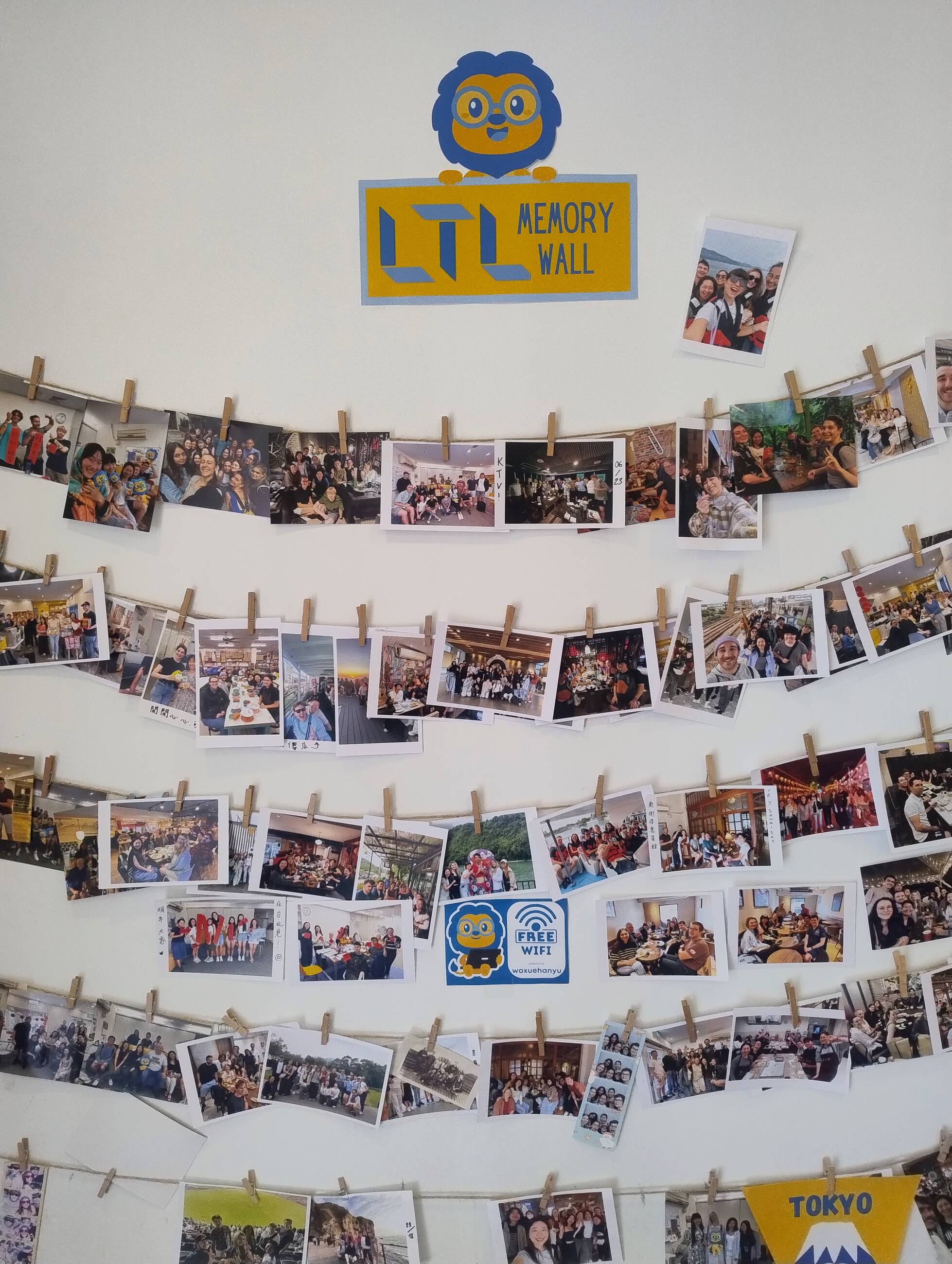 Memory wall at Taipei school