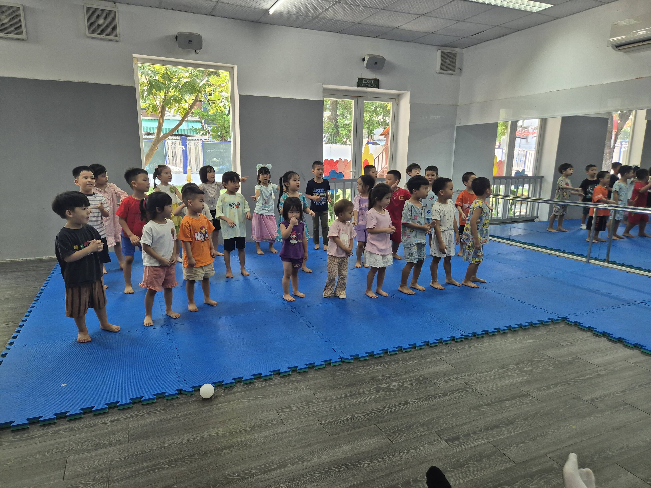 Montessori graduation rehersal