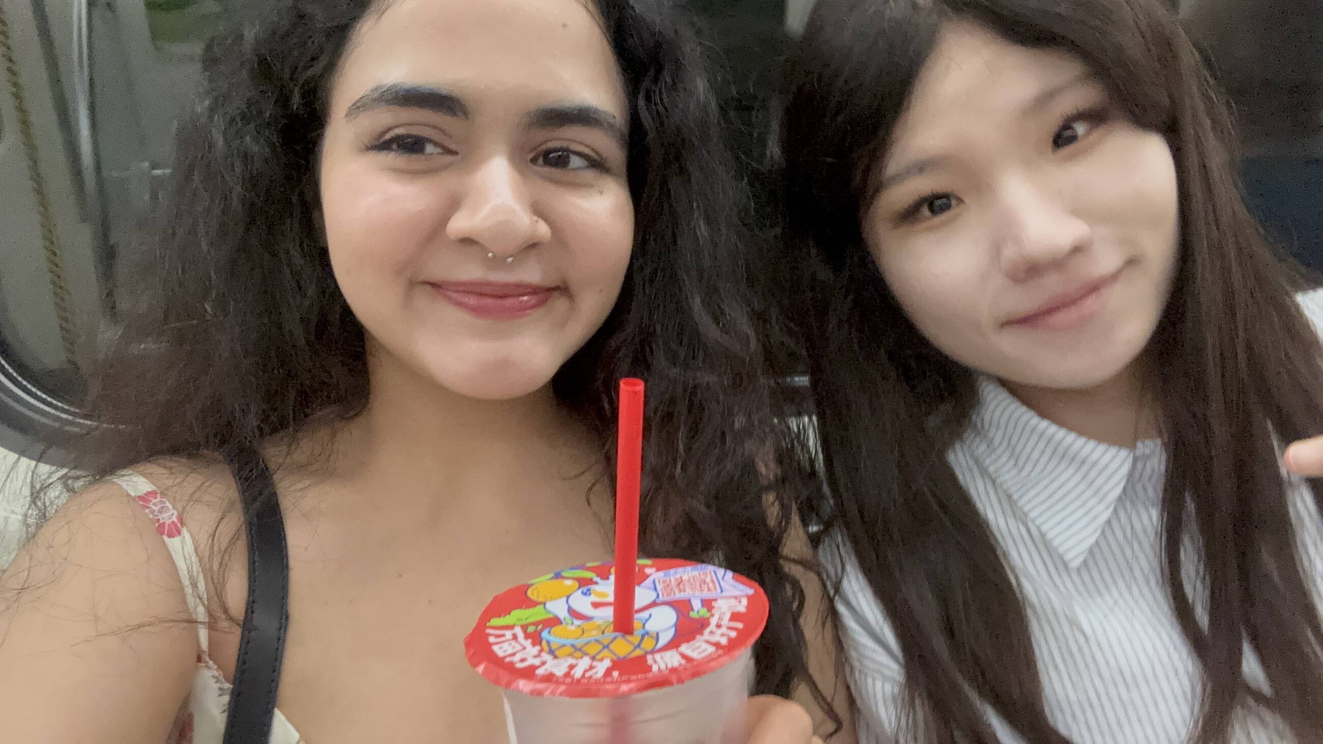 Outdoor class with my 老师