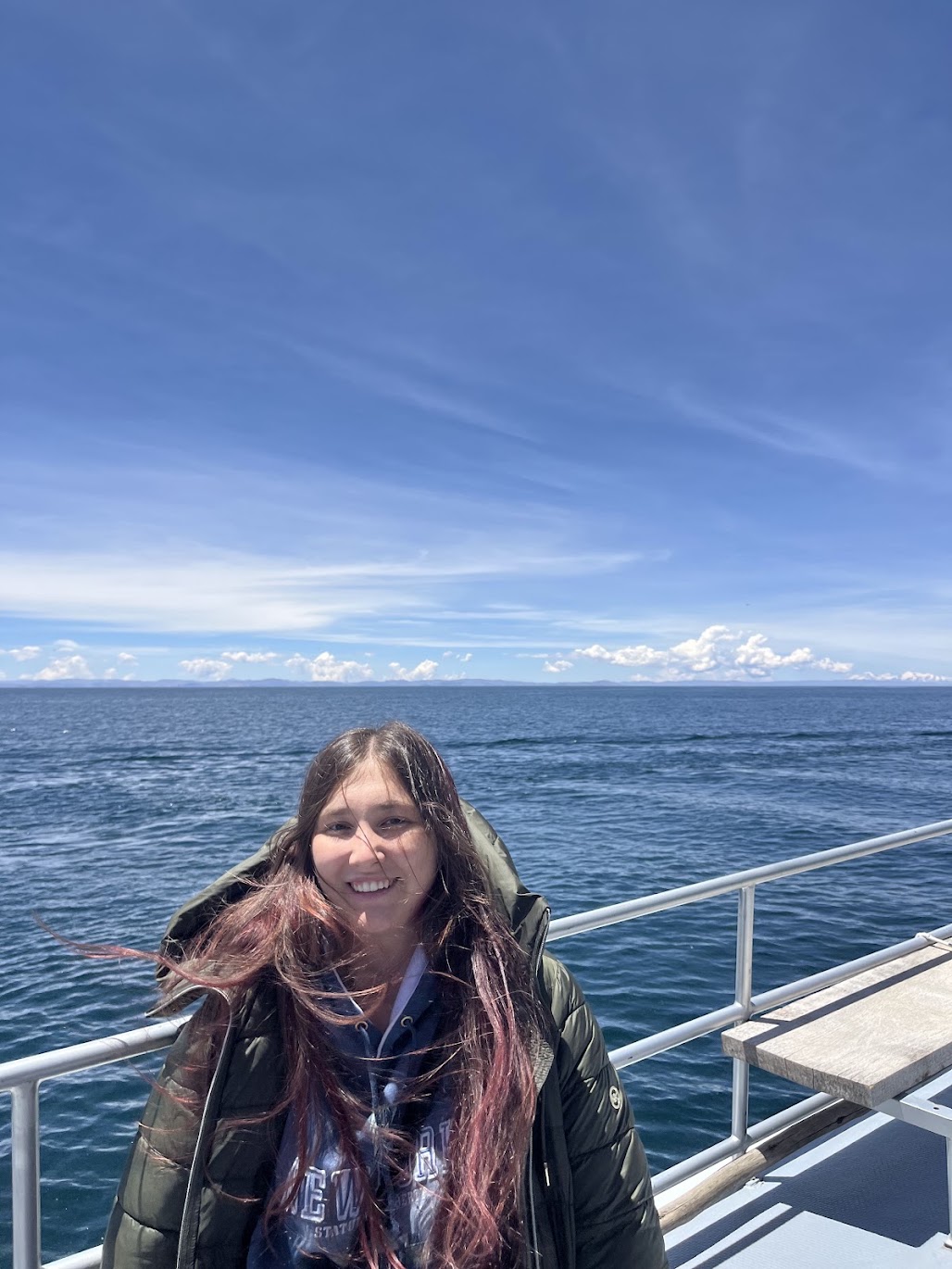 The roof of the boat that took us to Taquile Island