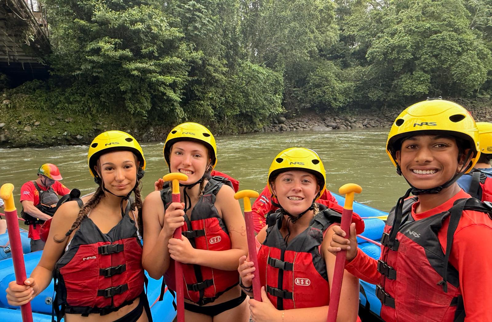 River rafting Rio Sarapiqui with my new friends
